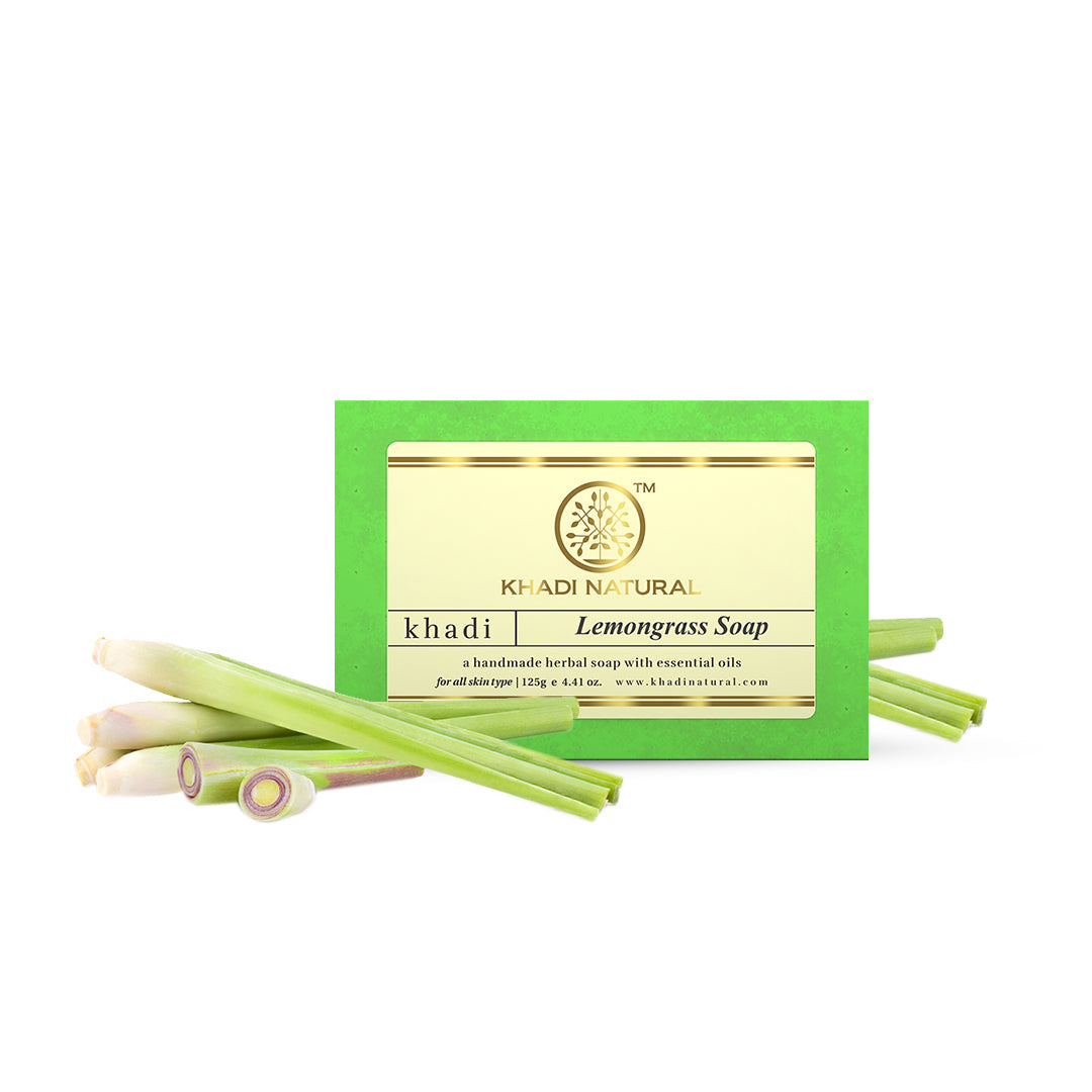 Khadi Natural Herbal Lemongrass Soap - 125gm - Image 5 - Buy from Indicrest