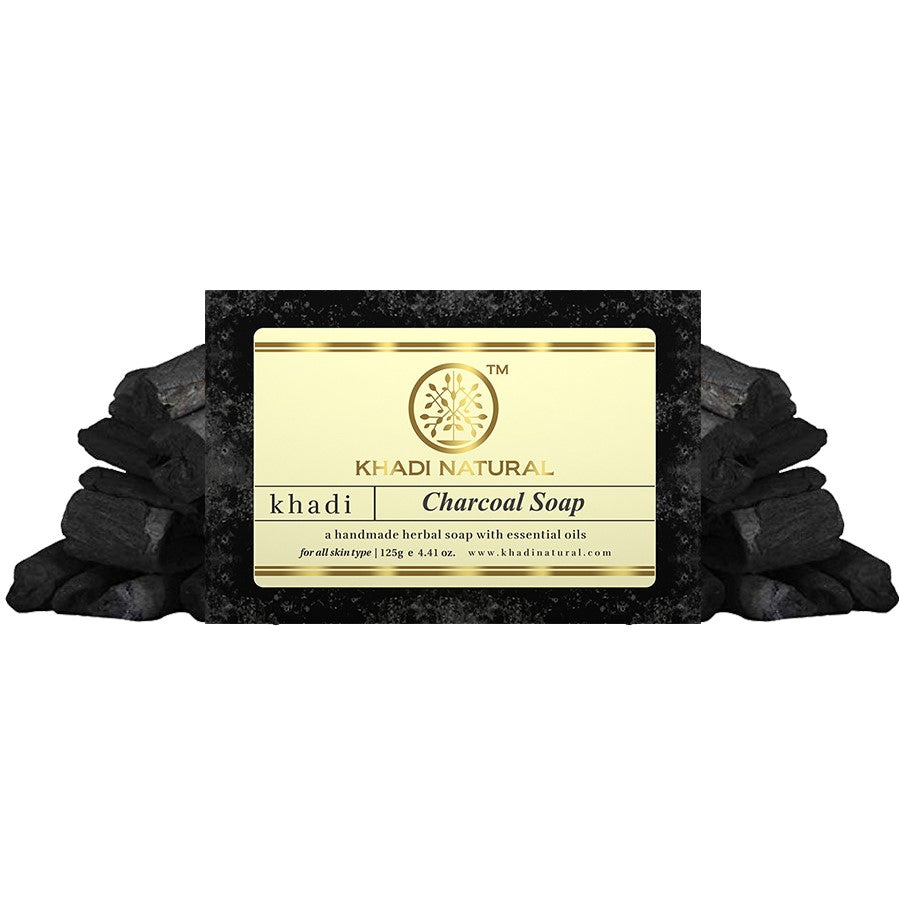 Khadi Natural Charcoal Soap - 125gm - Image 6 - Buy from Indicrest