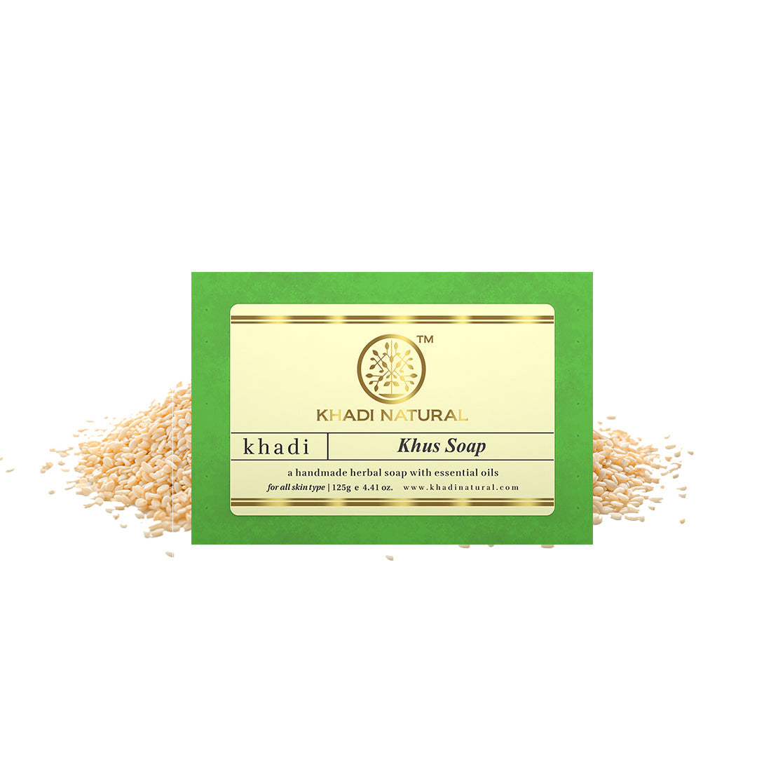 Khadi Natural Herbal Khus Soap - 125gm - Image 6 - Buy from Indicrest