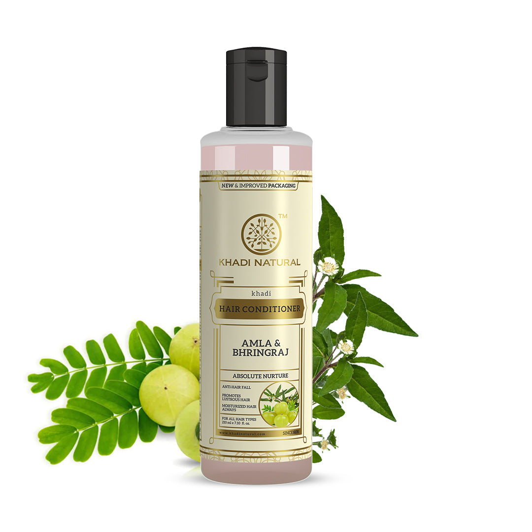 Khadi Natural Amla & Bhringraj Hair Conditioner - 210ml - Image 4 - Buy from Indicrest