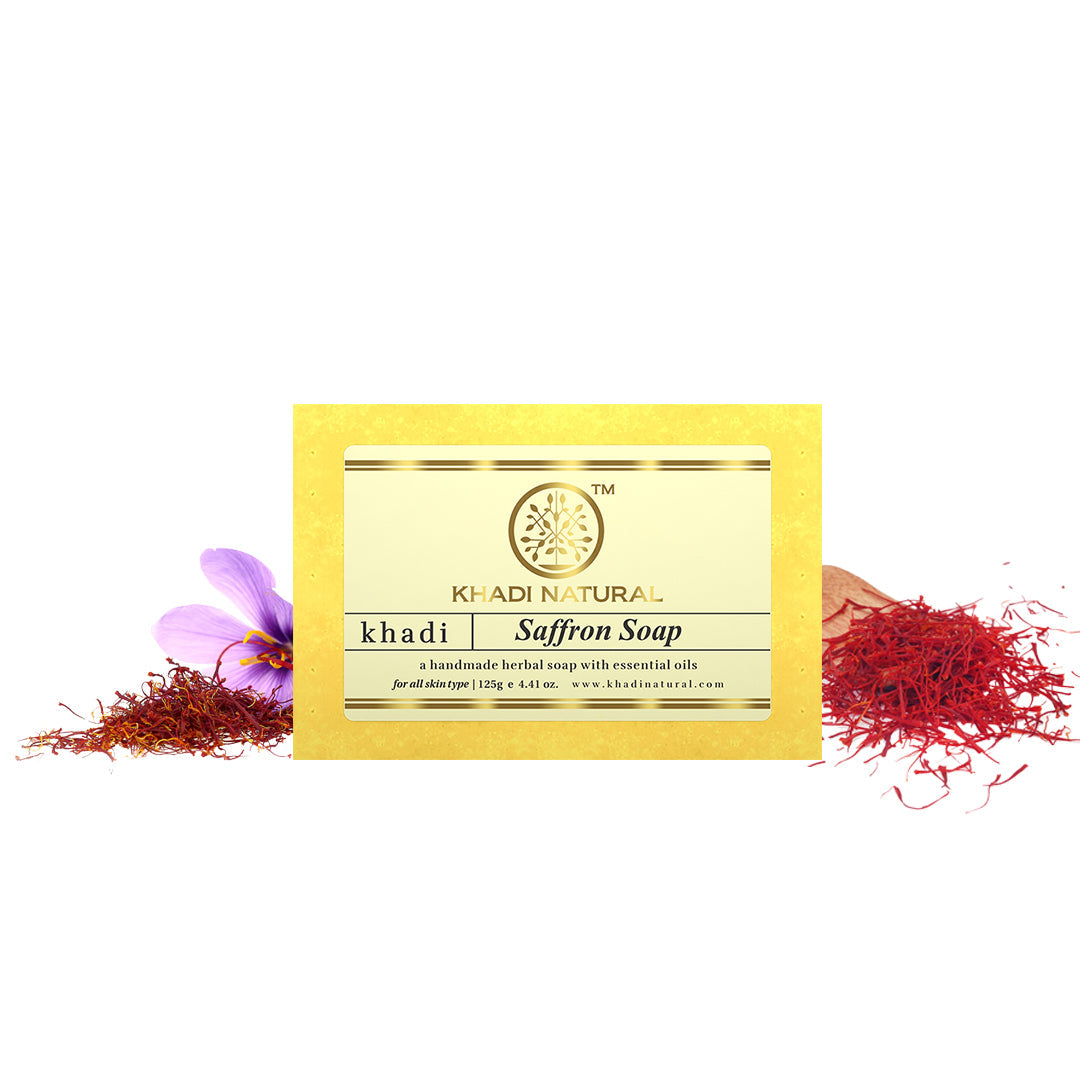 Khadi Natural Saffron Soap 125gm - Image 6 - Buy from Indicrest