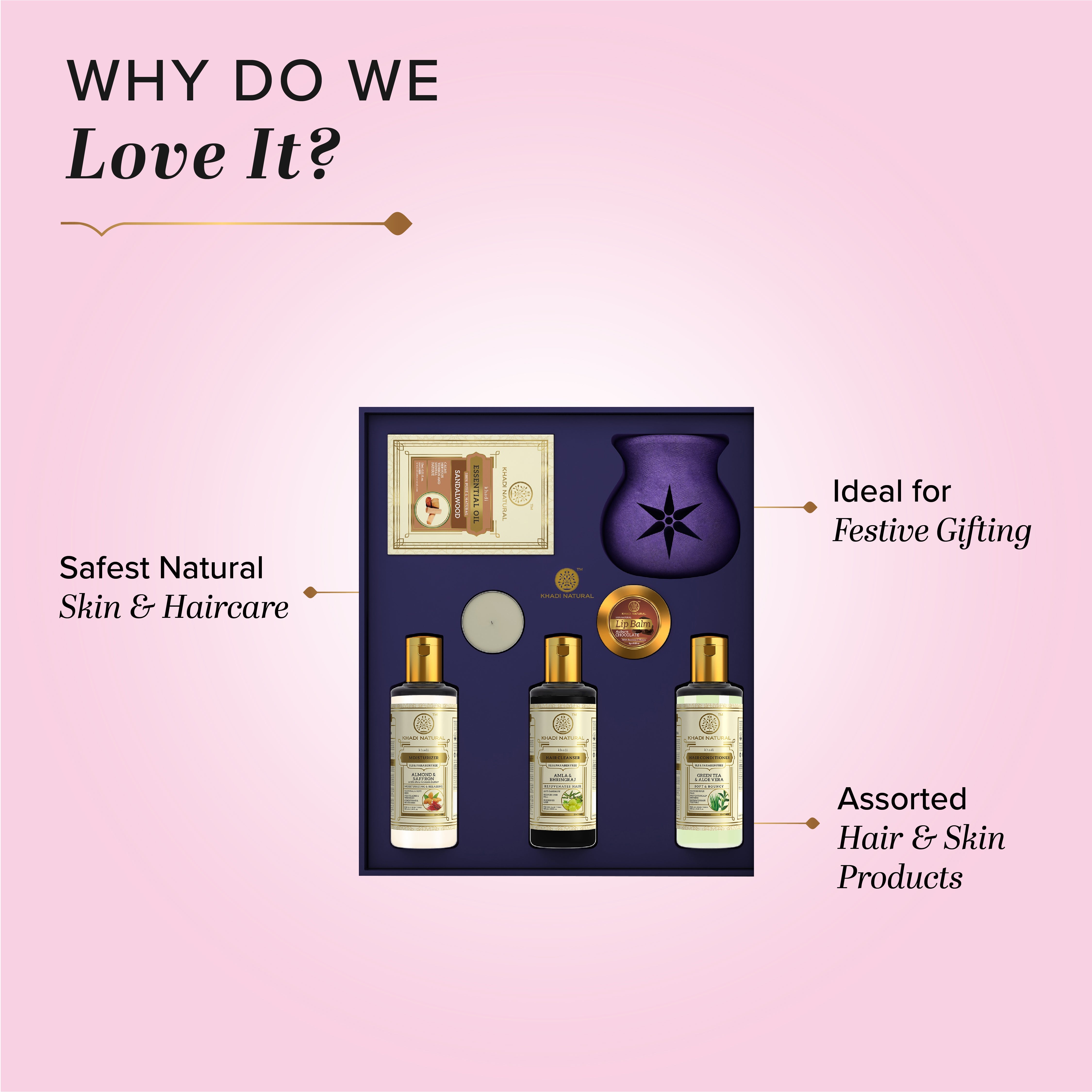 Khadi Natural Shubh Kaamna Assortment Gift Set - Image 2 - Buy from Indicrest