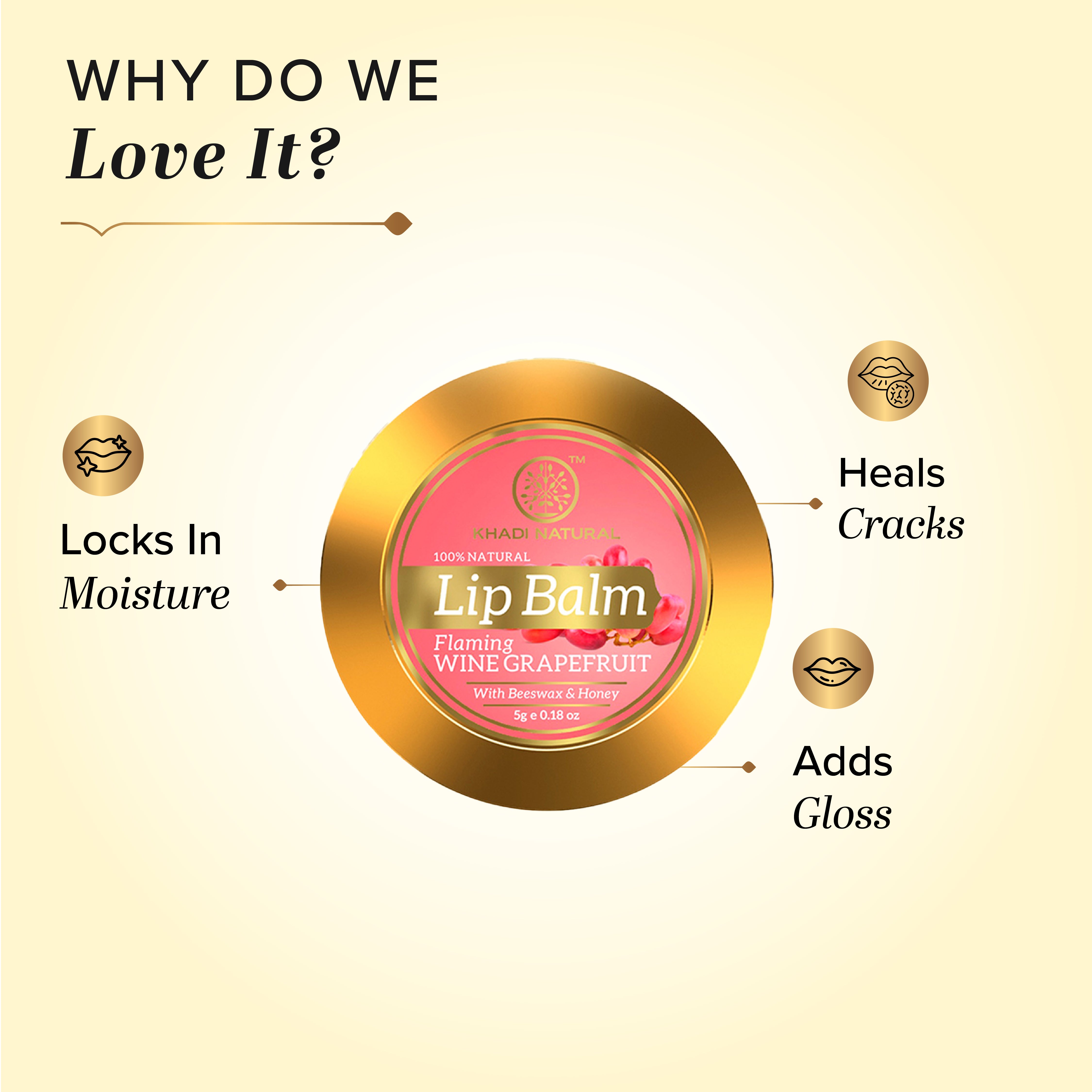 Khadi Natural Lychee, Watermelon & Wine Grapefruit Lip Balm Combo - Image 8 - Buy from Indicrest