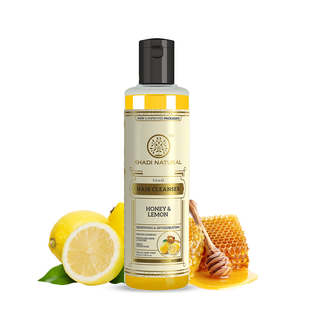 Khadi Natural Honey & Lemon Hair Cleanser - 210ml - Image 5 - Buy from Indicrest