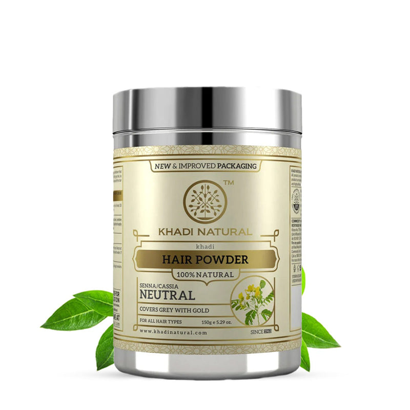 Khadi Natural Neutral Henna (Senna/Cassia) Hair Powder - 150gm - Buy from Indicrest