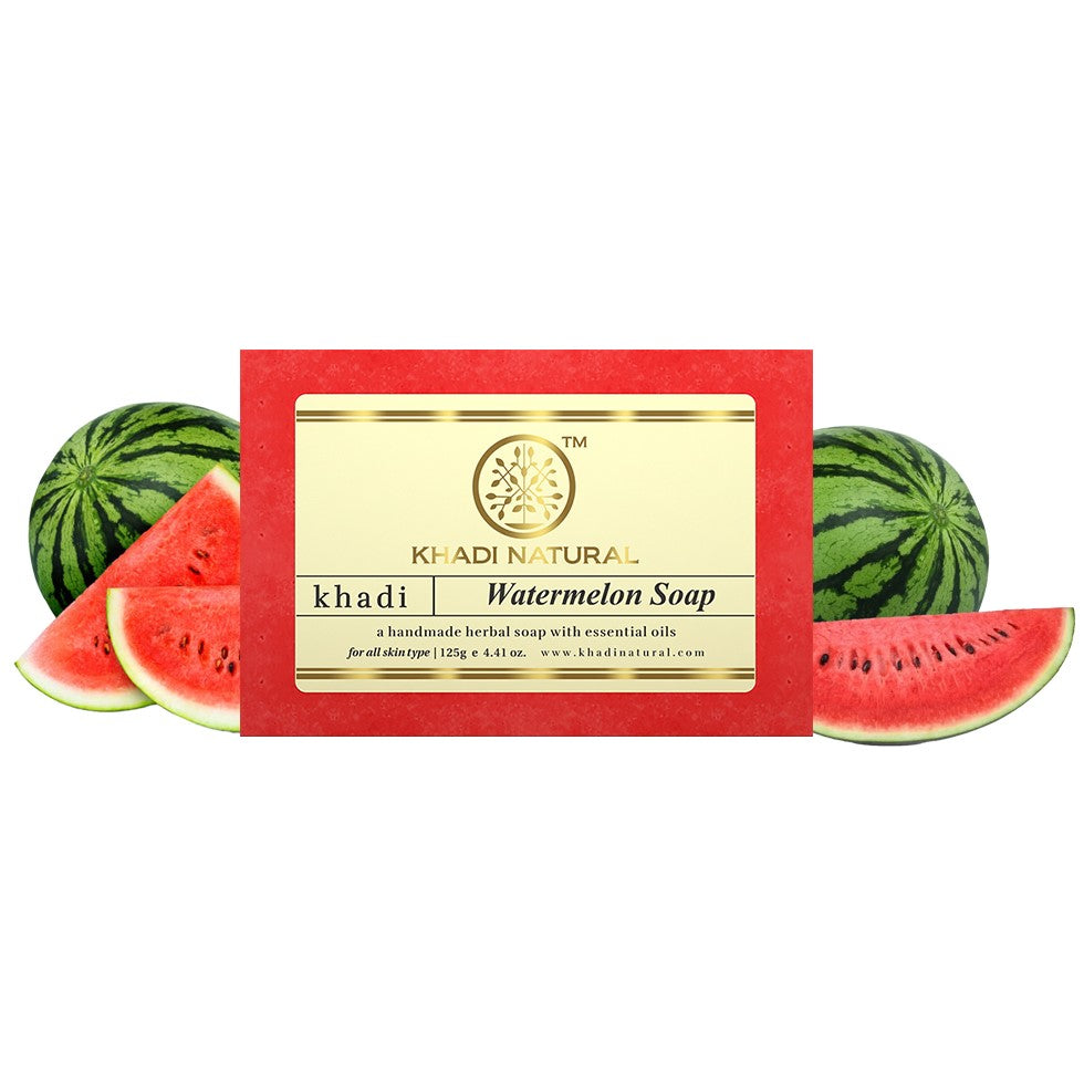 Khadi Natural Herbal Watermelon Soap - 125gm - Image 6 - Buy from Indicrest