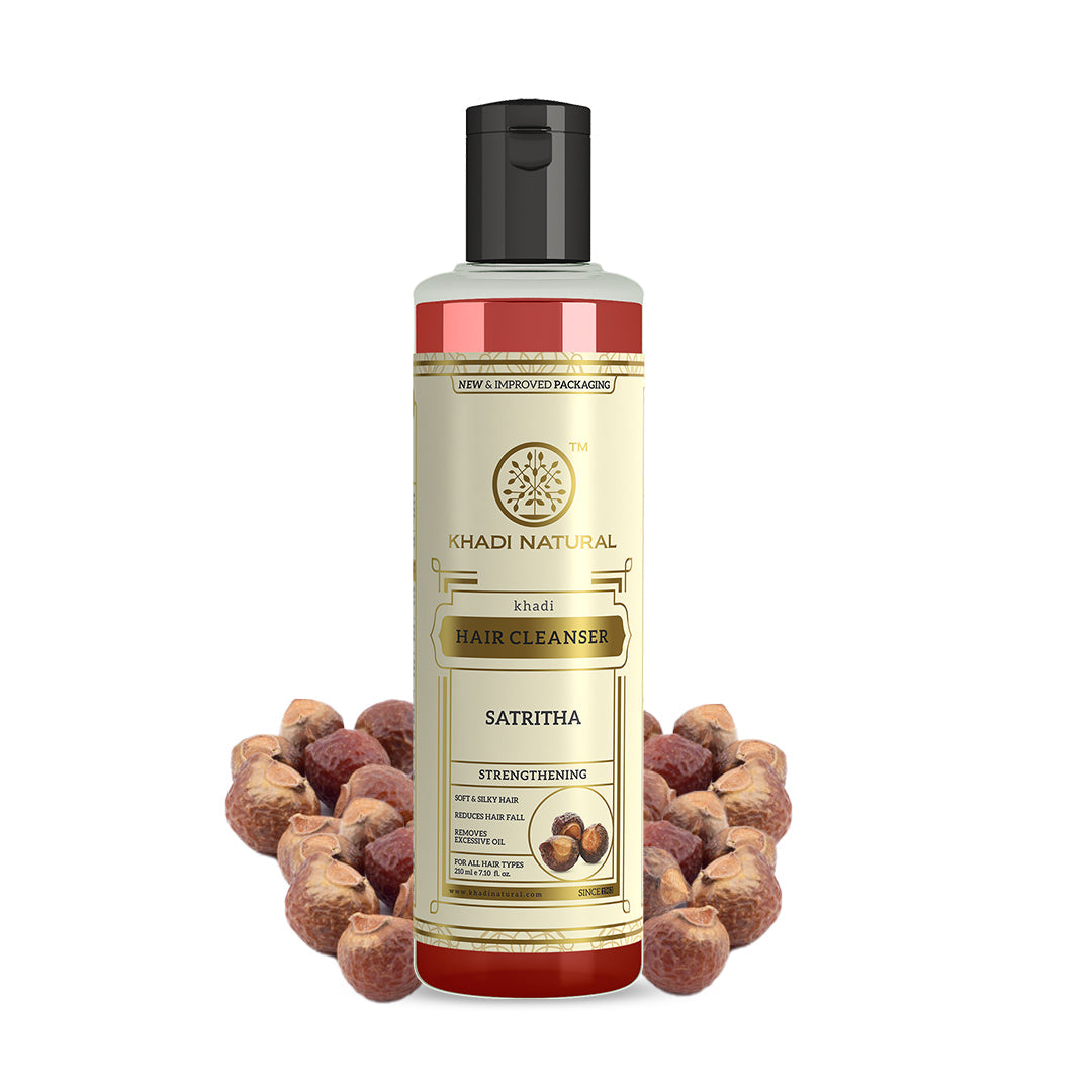 Khadi Natural Satritha Hair Cleanser - 210ml - Image 5 - Buy from Indicrest