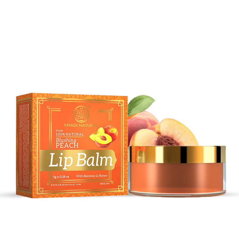 Khadi Natural Peach Lip Balm - 5gm - Buy from Indicrest