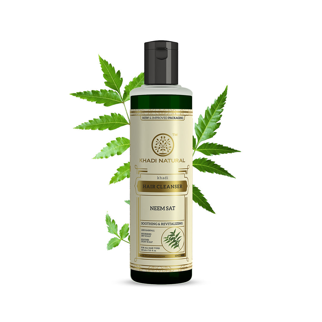 Khadi Natural Neem Sat Hair Cleanser - 210ml - Image 6 - Buy from Indicrest