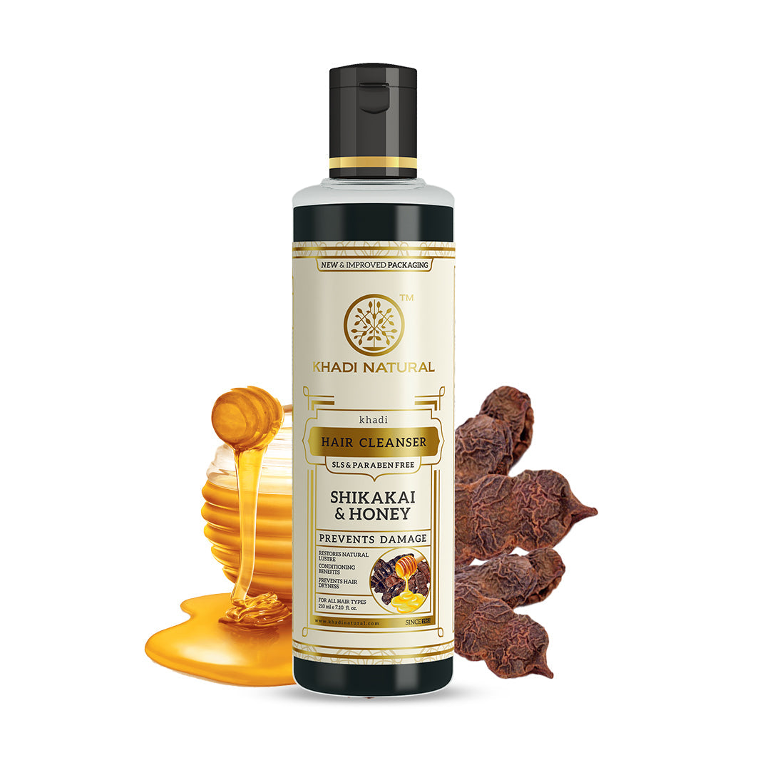 Khadi Natural Shikakai & Honey Hair Cleanser SLS & Paraben Free - 210ml - Image 6 - Buy from Indicrest