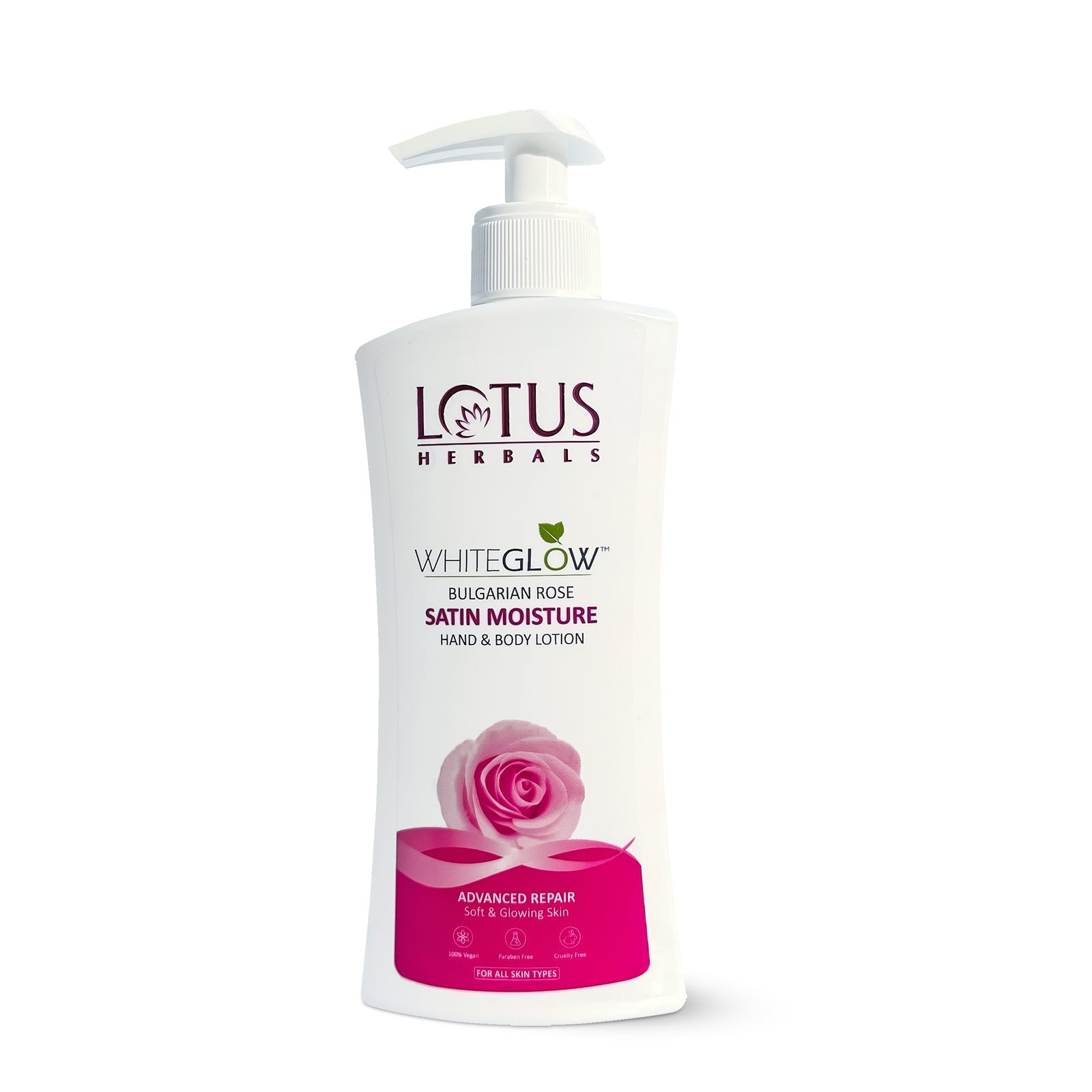 Lotus Herbals WhiteGlow Satin Moisture Hand & Body Lotion, 270ml