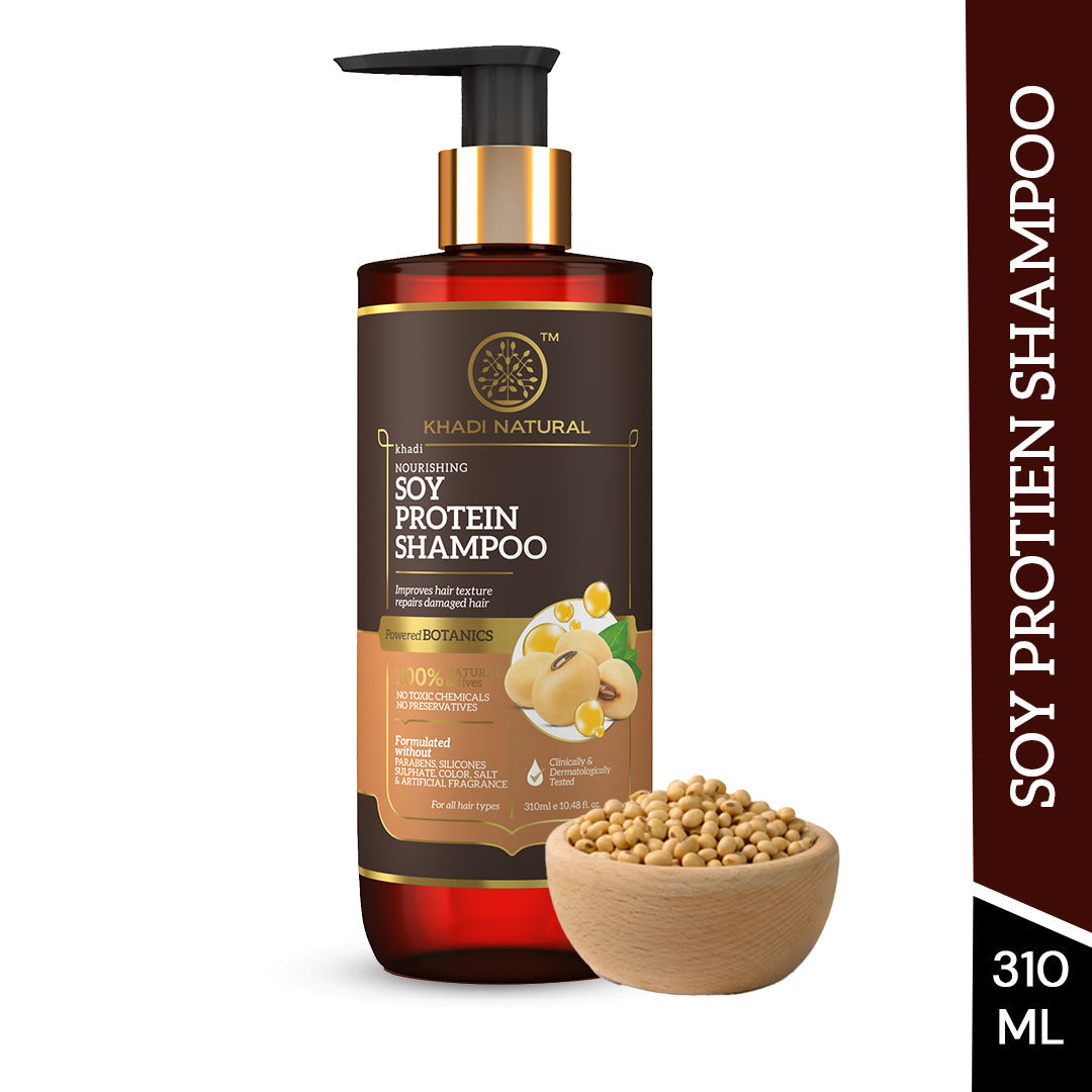 Khadi Natural Soy Protein Shampoo - Powered Botanics - 310ml - Image 6 - Buy from Indicrest