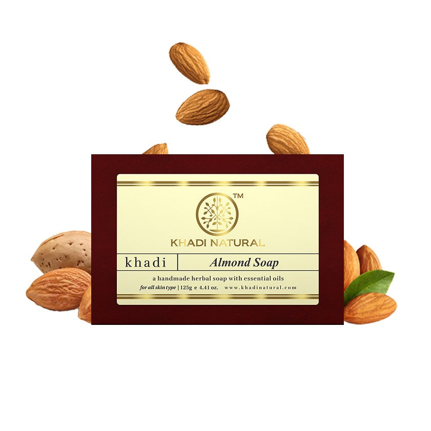 Khadi Natural Almond Soap - 125gm - Image 6 - Buy from Indicrest