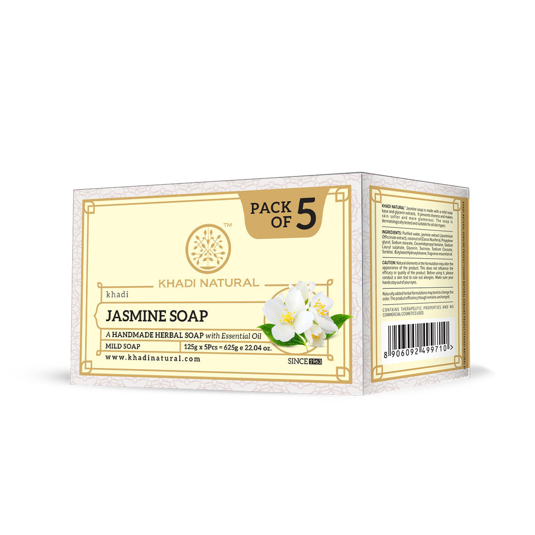 Khadi Natural Herbal Jasmine Soap - 125gm - Image 10 - Buy from Indicrest