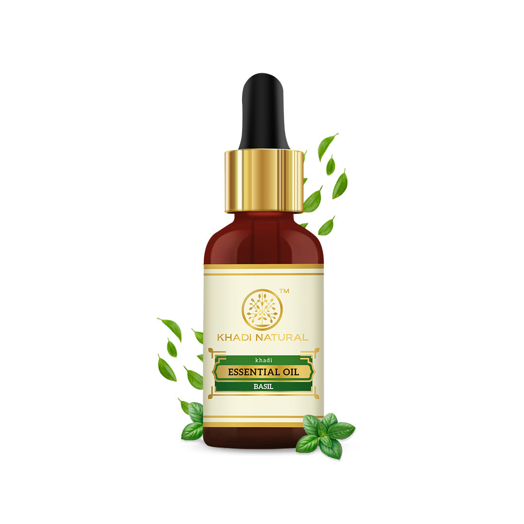 Khadi Natural Basil - Pure Essential Oil - 15ml - Image 5 - Buy from Indicrest