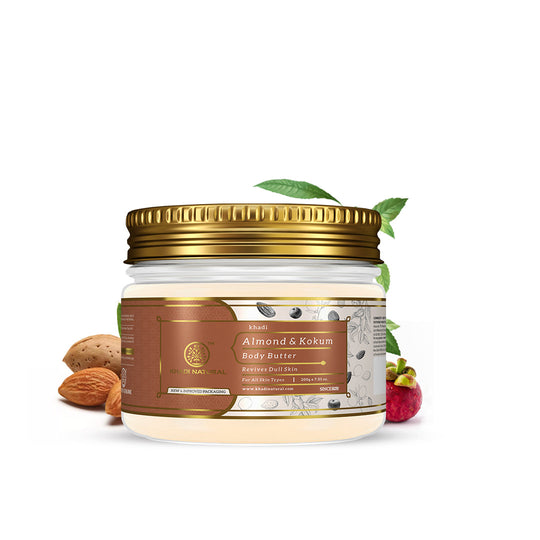 Khadi Natural Almond & Kokum Body Butter - 200gm - Buy from Indicrest