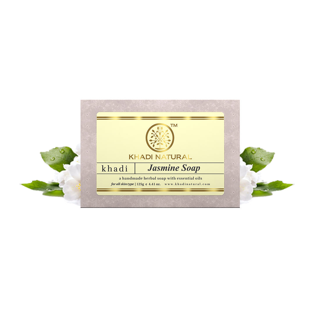 Khadi Natural Herbal Jasmine Soap - 125gm - Image 6 - Buy from Indicrest