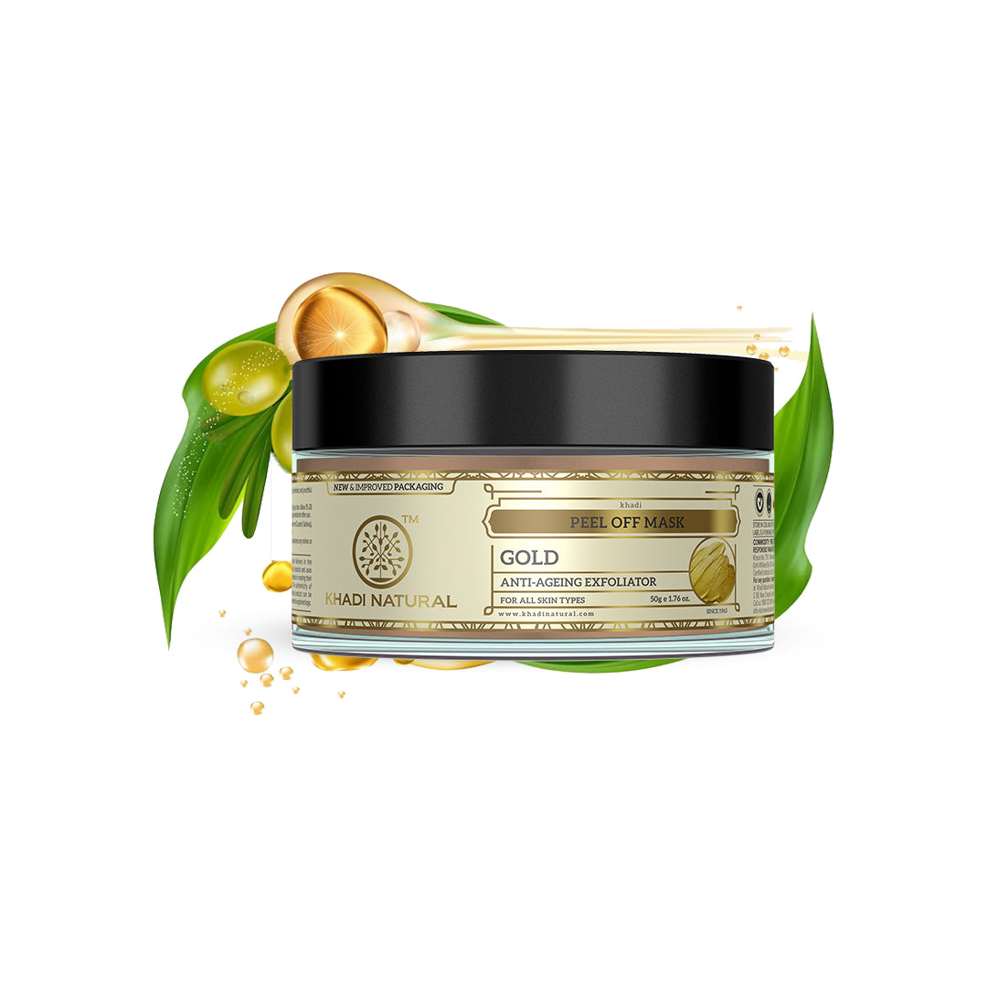 Khadi Natural Gold Peel Off Mask - 50gm - Image 5 - Buy from Indicrest