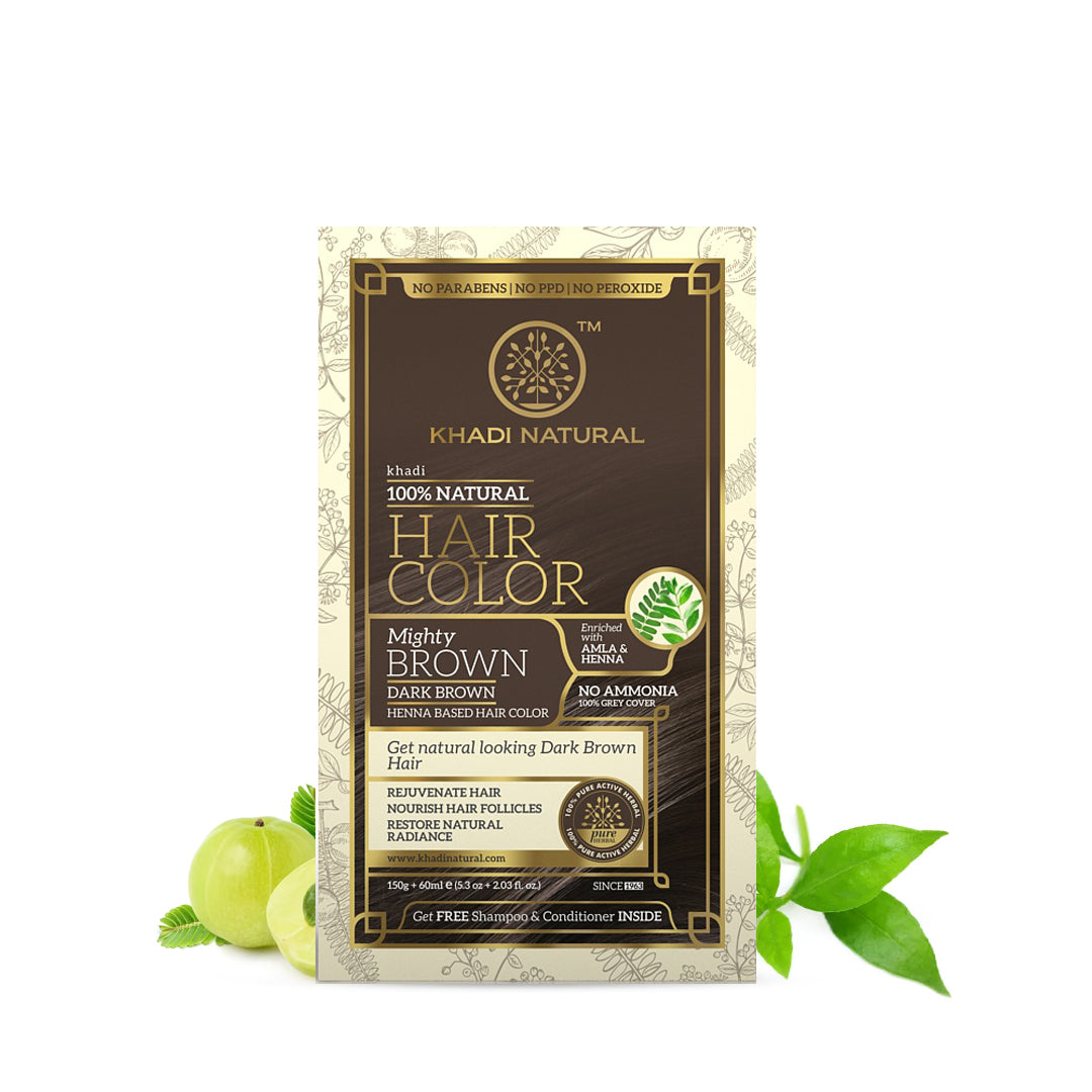 Khadi Natural Mighty Brown Hair Color - 150gm - Image 5 - Buy from Indicrest