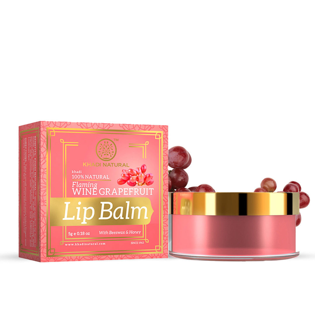 Khadi Natural Wine Grapefruit Lip Balm - 5gm - Image 5 - Buy from Indicrest