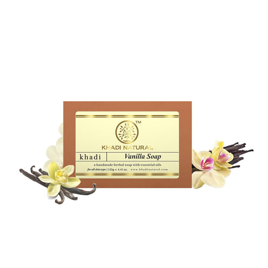 Khadi Natural Vanilla Soap - 125gm - Image 6 - Buy from Indicrest