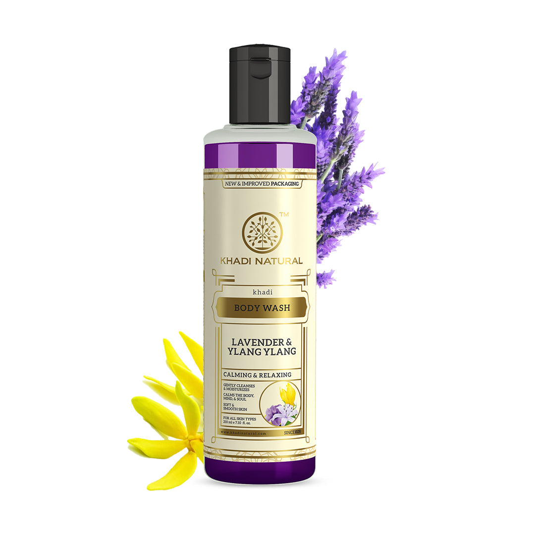 Khadi Natural Lavender & Ylang Ylang Body Wash - 210ml - Image 6 - Buy from Indicrest