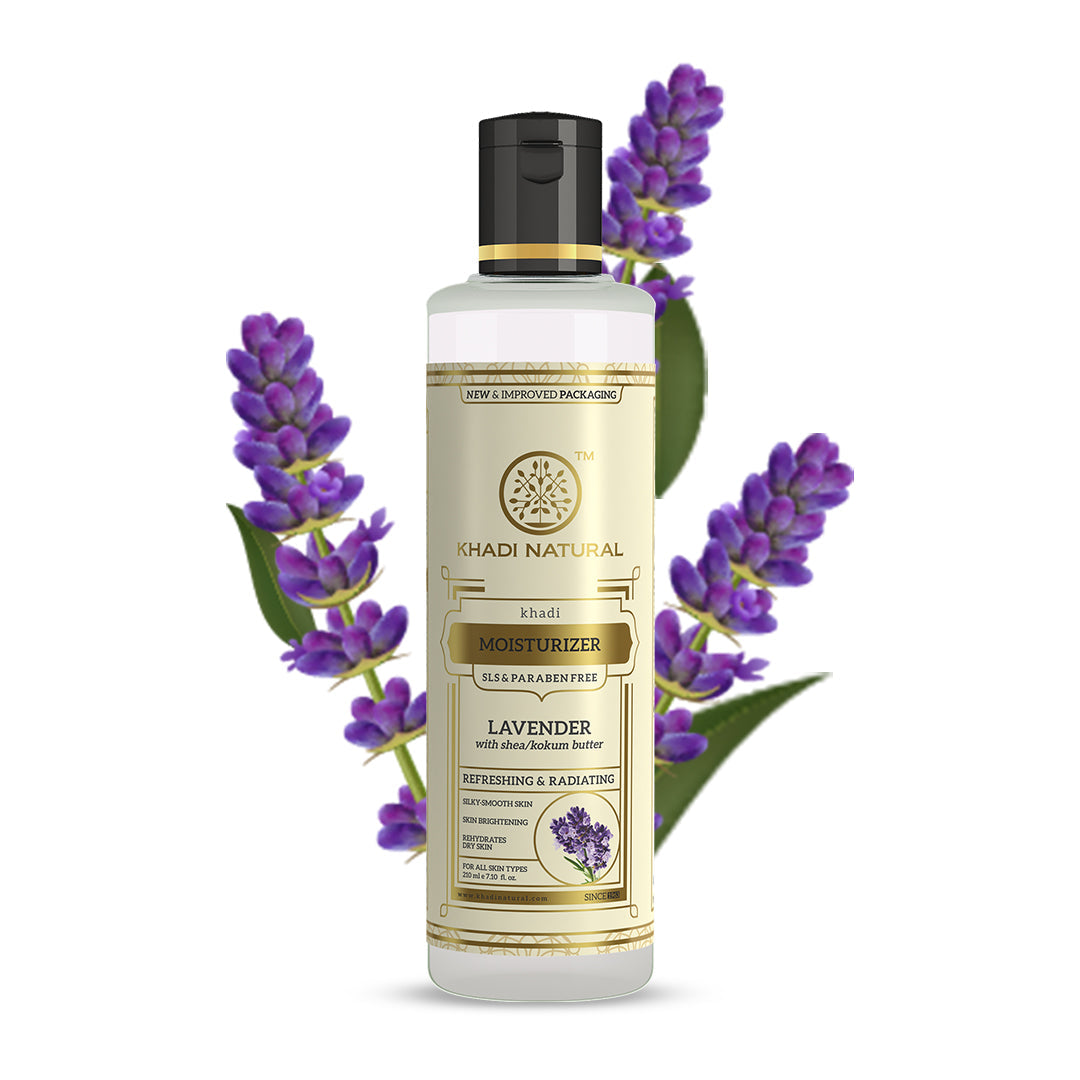 Khadi Natural Lavender Moisturizer with Sheabutter - Paraben Free - 210ml Sale - Image 7 - Buy from Indicrest