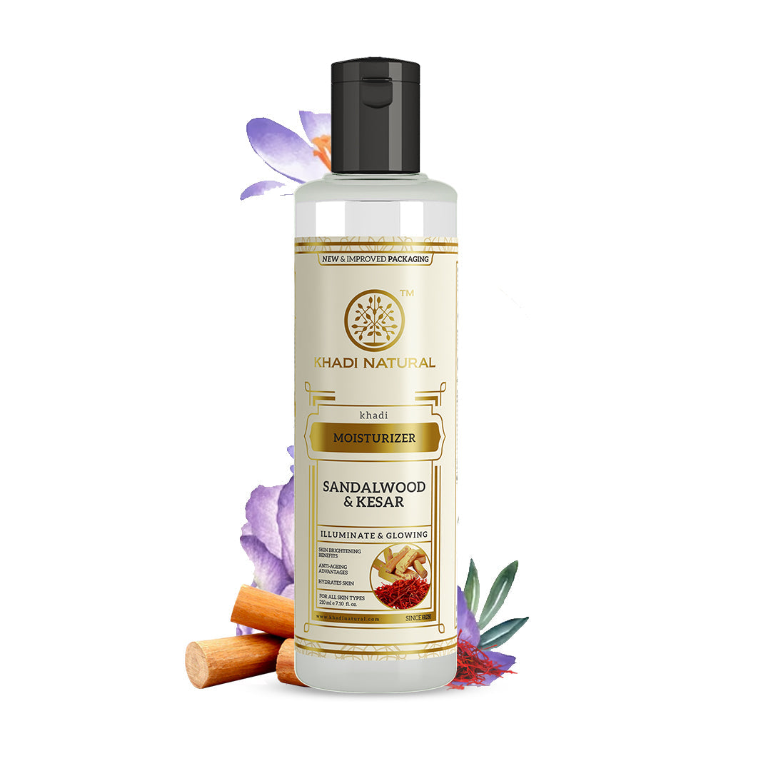 Khadi Natural Sandalwood & Kesar Moisturizer - 210ml - Image 6 - Buy from Indicrest