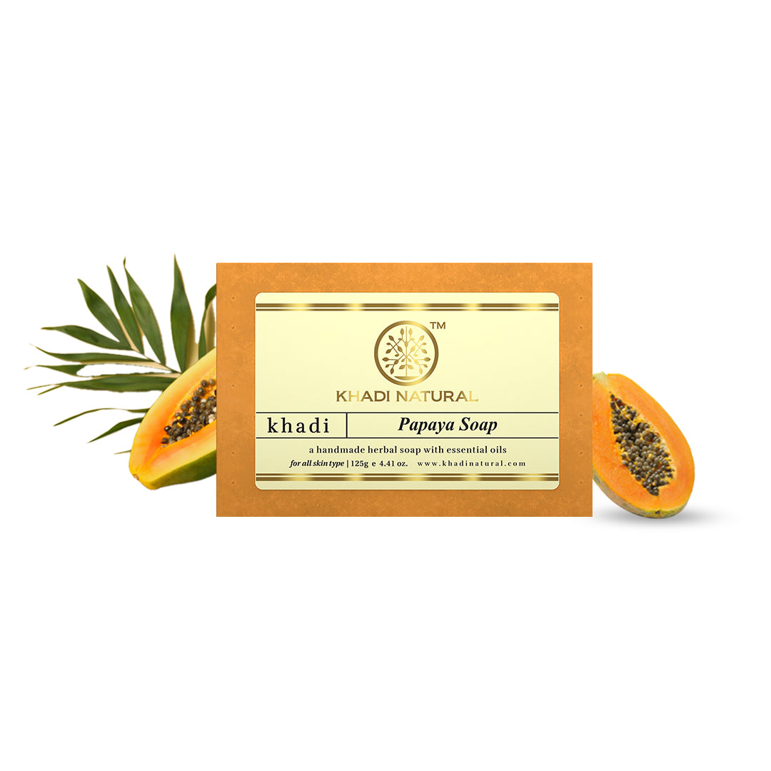 Khadi Natural Papaya Soap 125gm - Image 6 - Buy from Indicrest