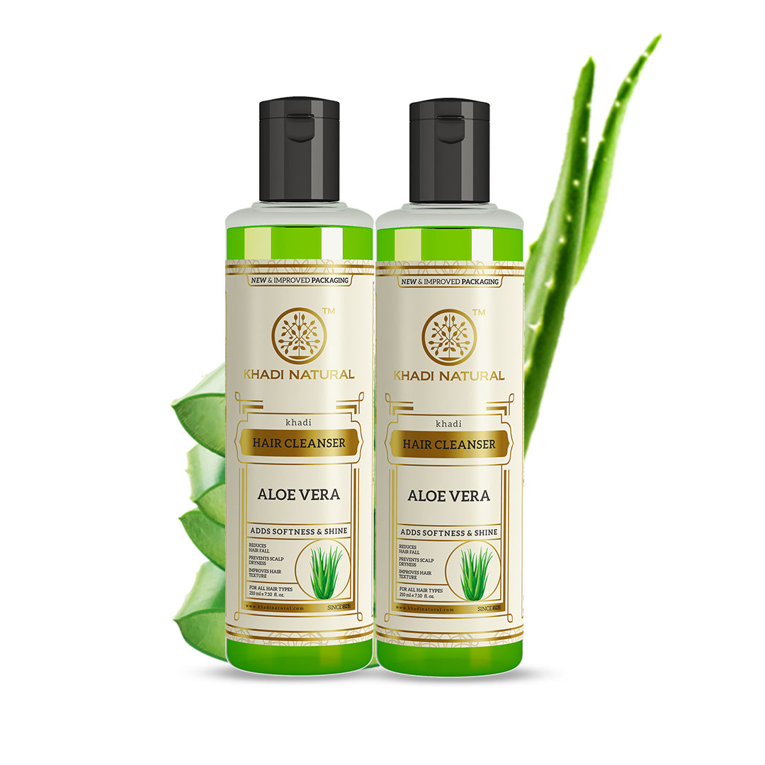 Khadi Natural Aloe Vera Cleanser Combo Pack Of 2 – 210ml Each Sale - Buy from Indicrest