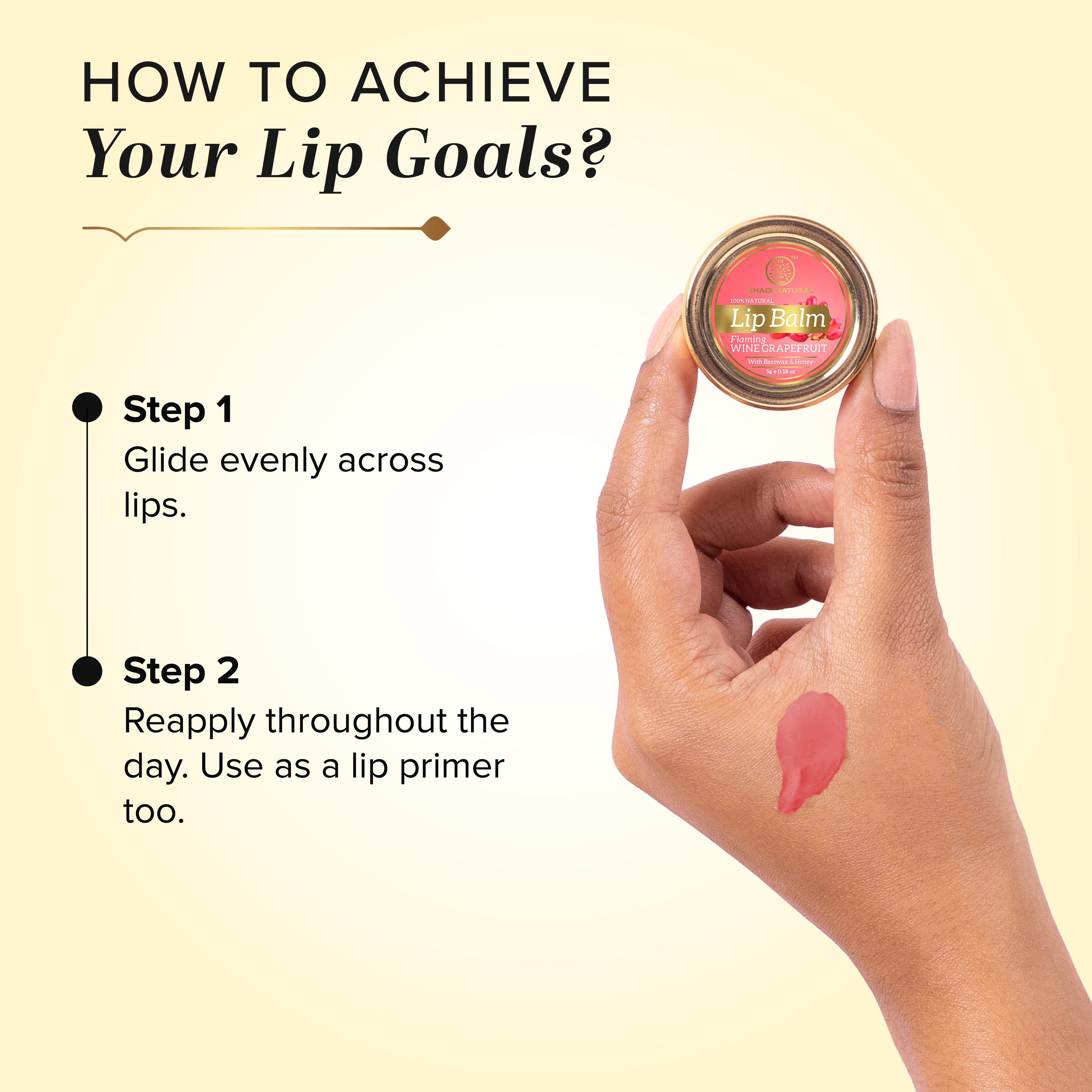 Khadi Natural Lychee, Watermelon & Wine Grapefruit Lip Balm Combo - Image 9 - Buy from Indicrest