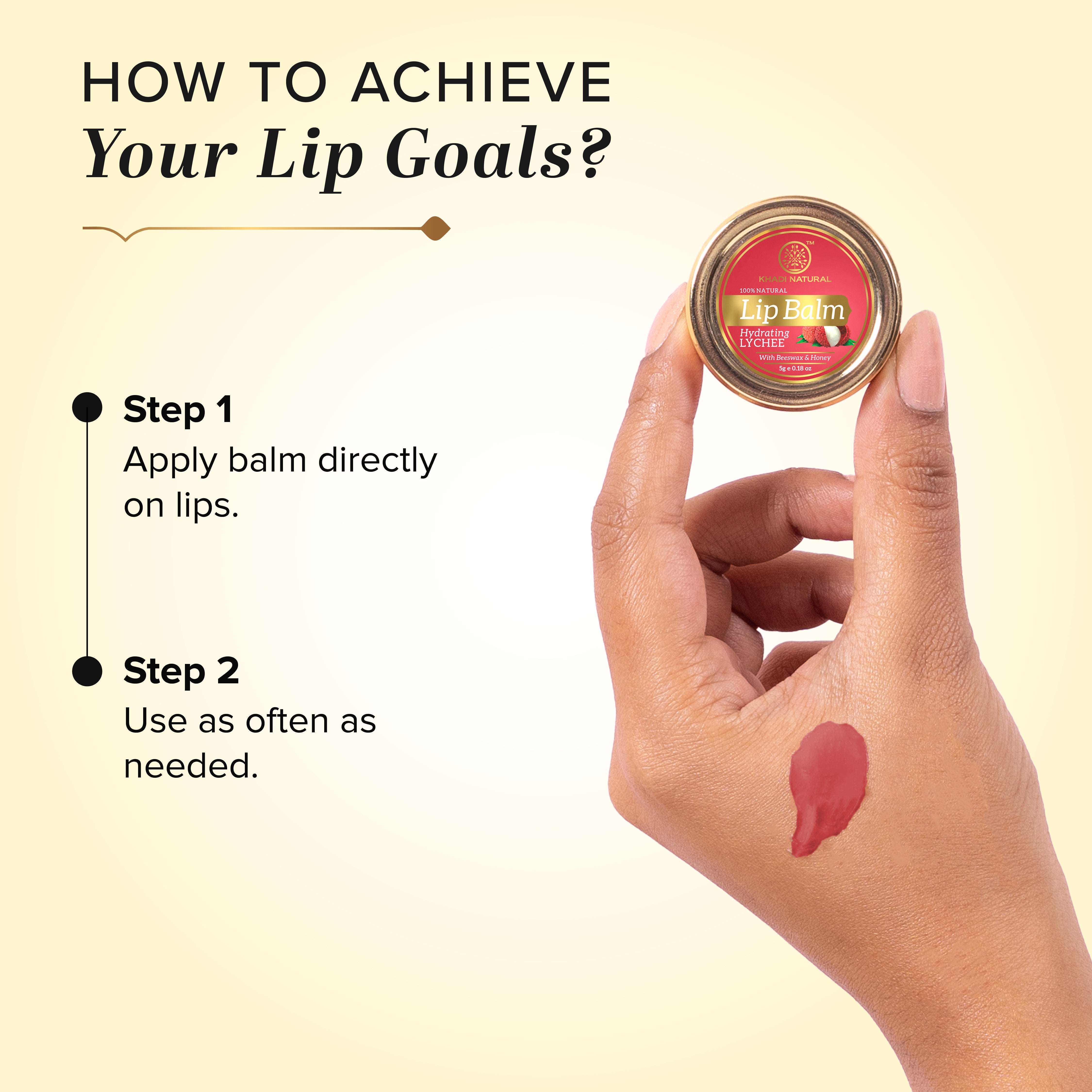 Khadi Natural Lychee, Watermelon & Wine Grapefruit Lip Balm Combo - Image 6 - Buy from Indicrest