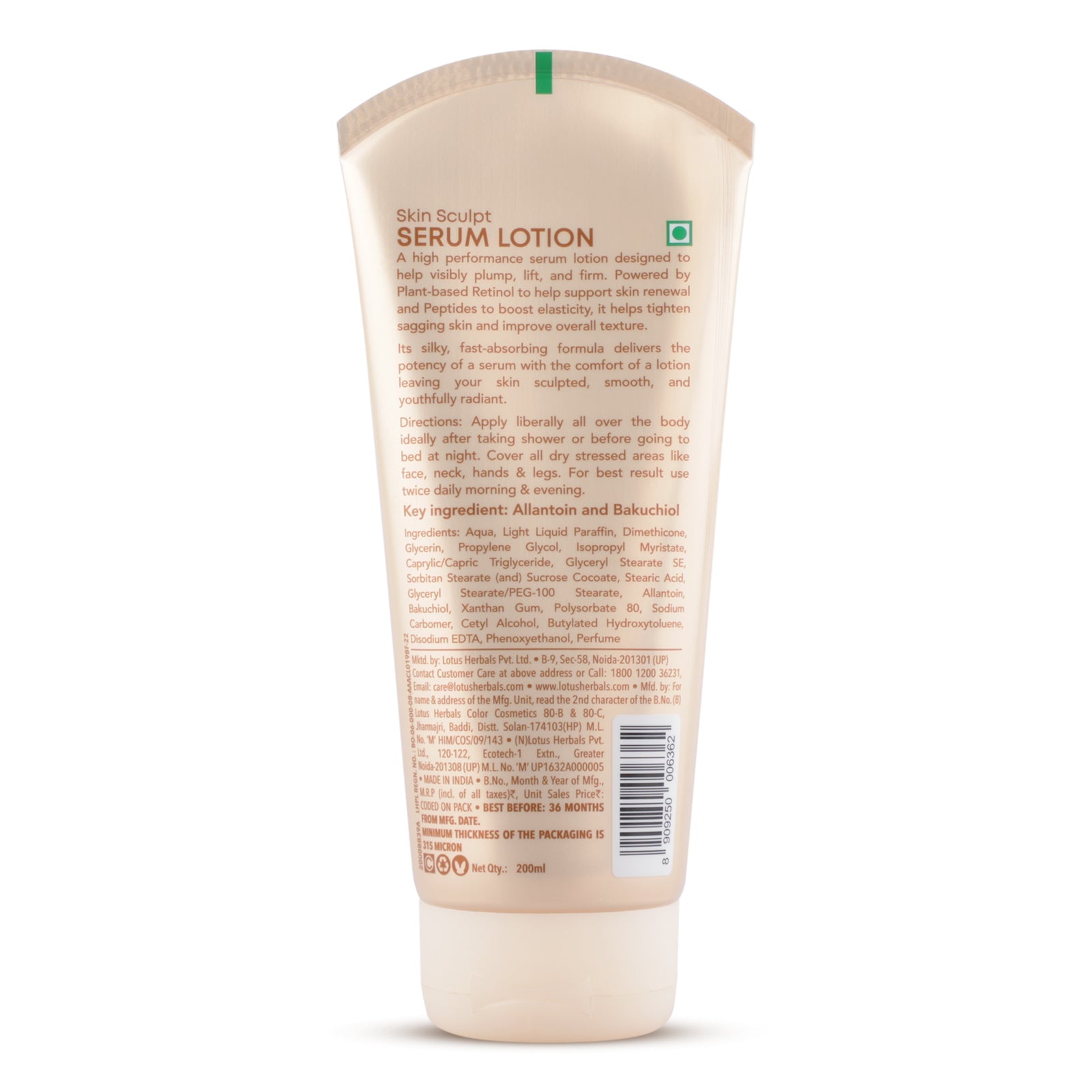 Lotus Herbals Skin Sculpt Serum Lotion, 200ml