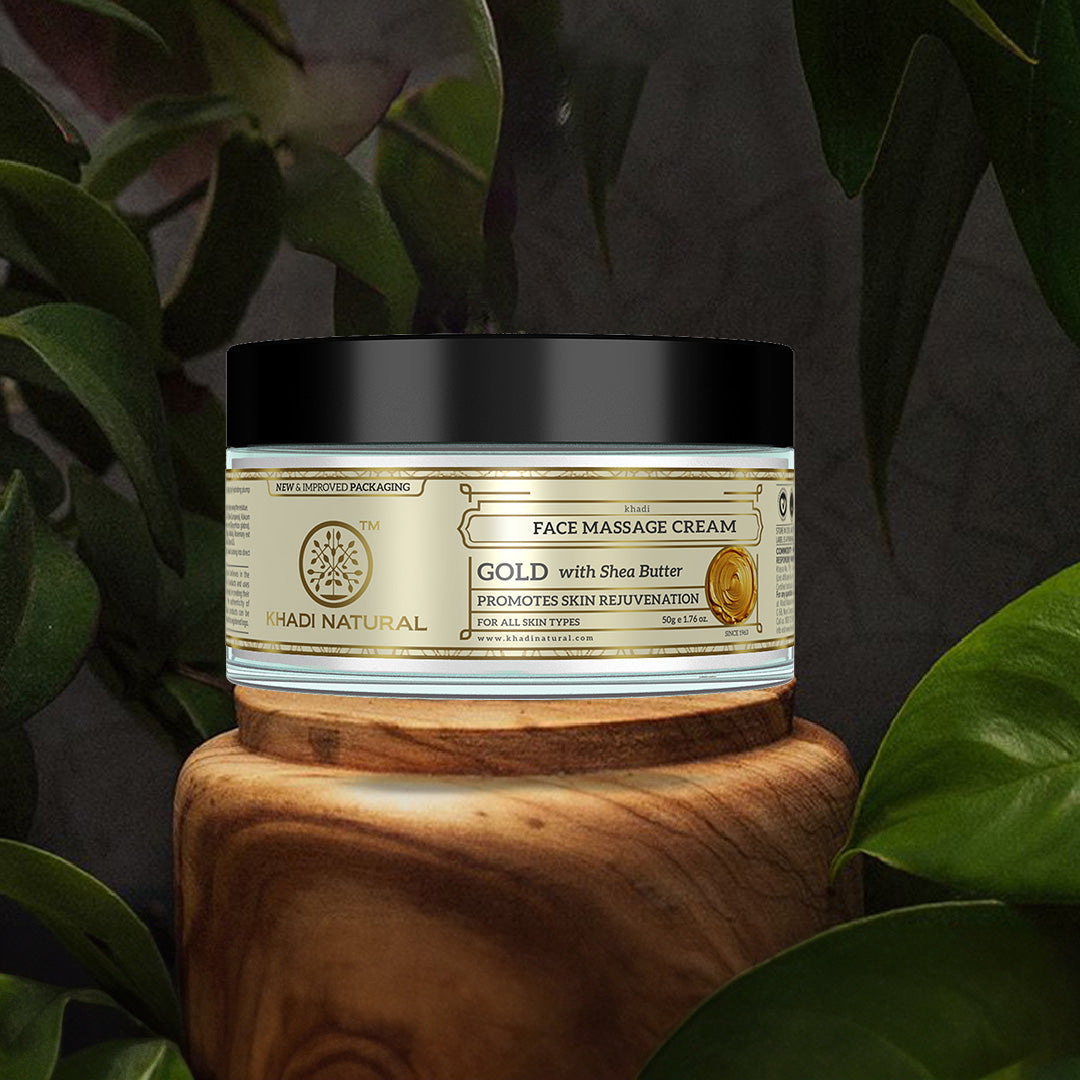 Khadi Natural Face Gold Massage Cream - 50gm - Image 6 - Buy from Indicrest
