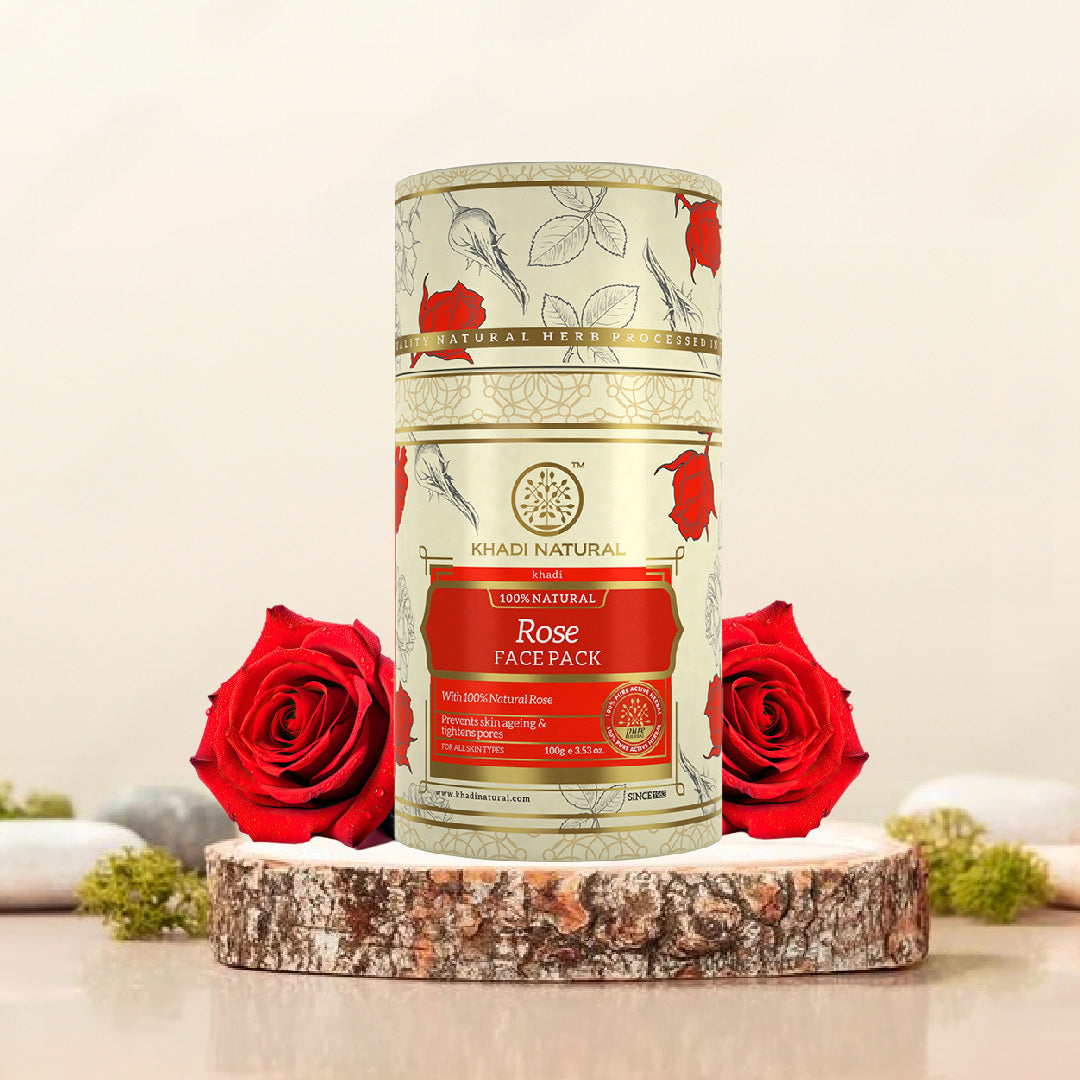 Khadi Natural Rose Face Pack - 100gm - Image 6 - Buy from Indicrest