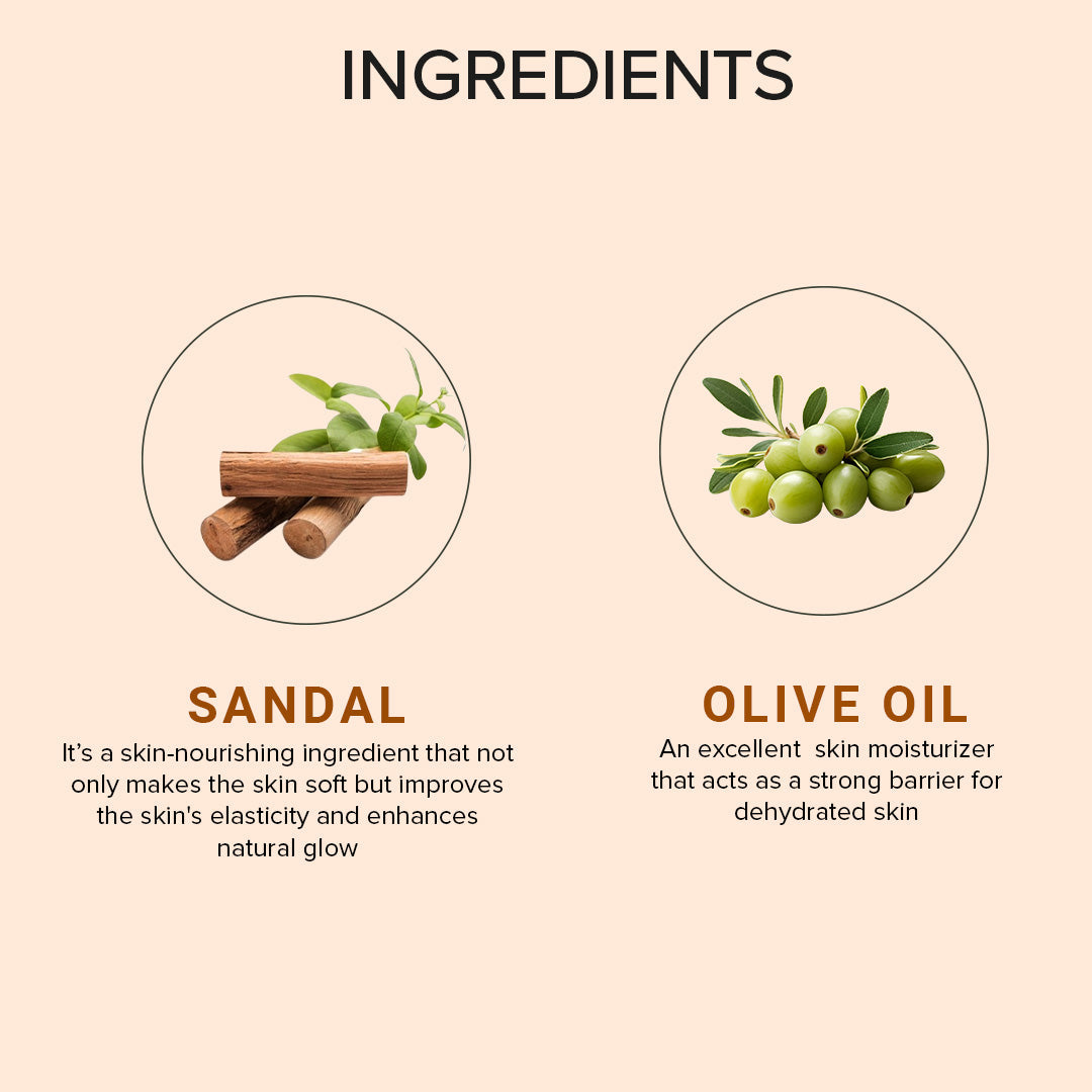 Khadi Natural Sandal & Olive Nourishing Face Cream - 50gm - Image 3 - Buy from Indicrest