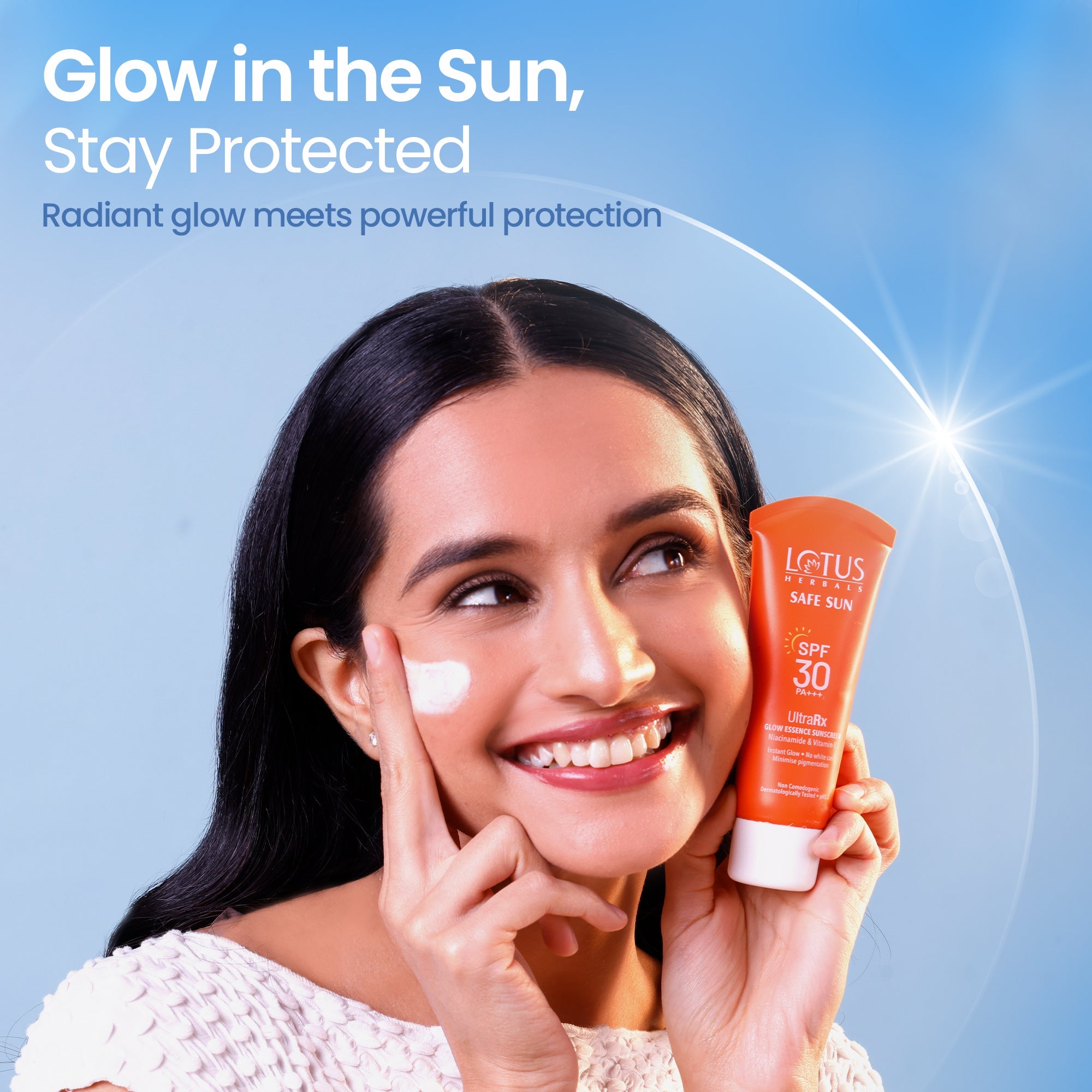 Lotus Herbals Safe Sun UltraRx Glow Essence Sunscreen SPF 30, 50g