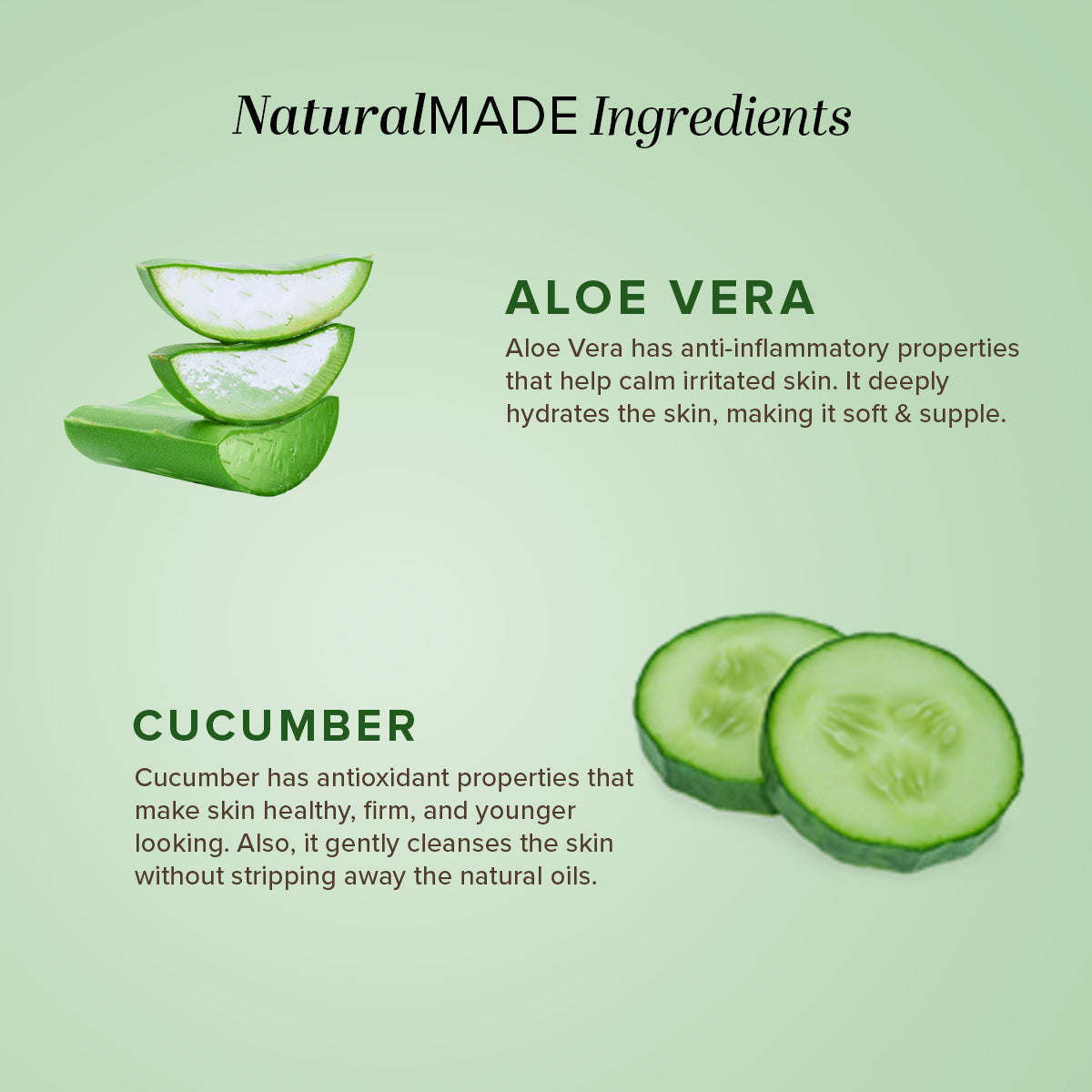 Khadi Natural Cucumber & Aloevera Cleansing Milk - 210ml - Image 3 - Buy from Indicrest