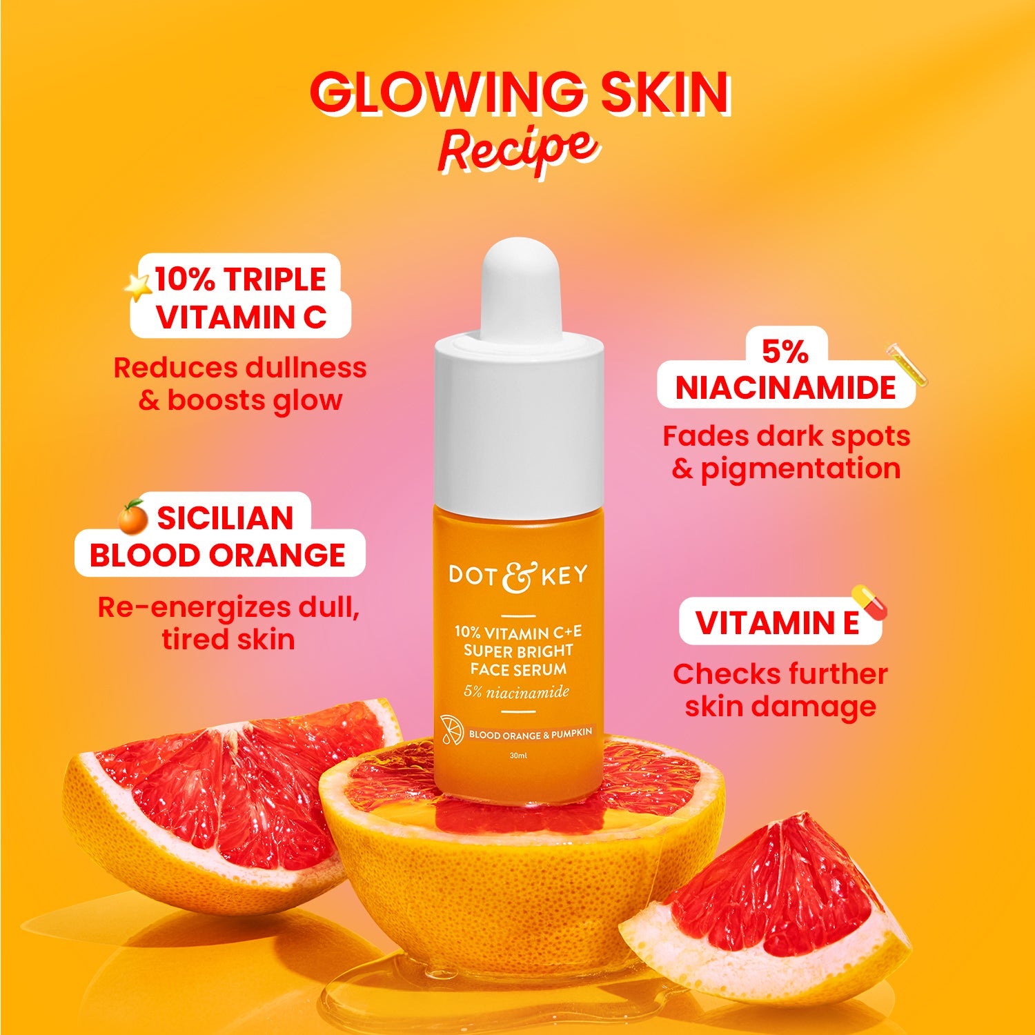Dot & Key Vitamin C Daily Essential Combo, (30ml+60ml)