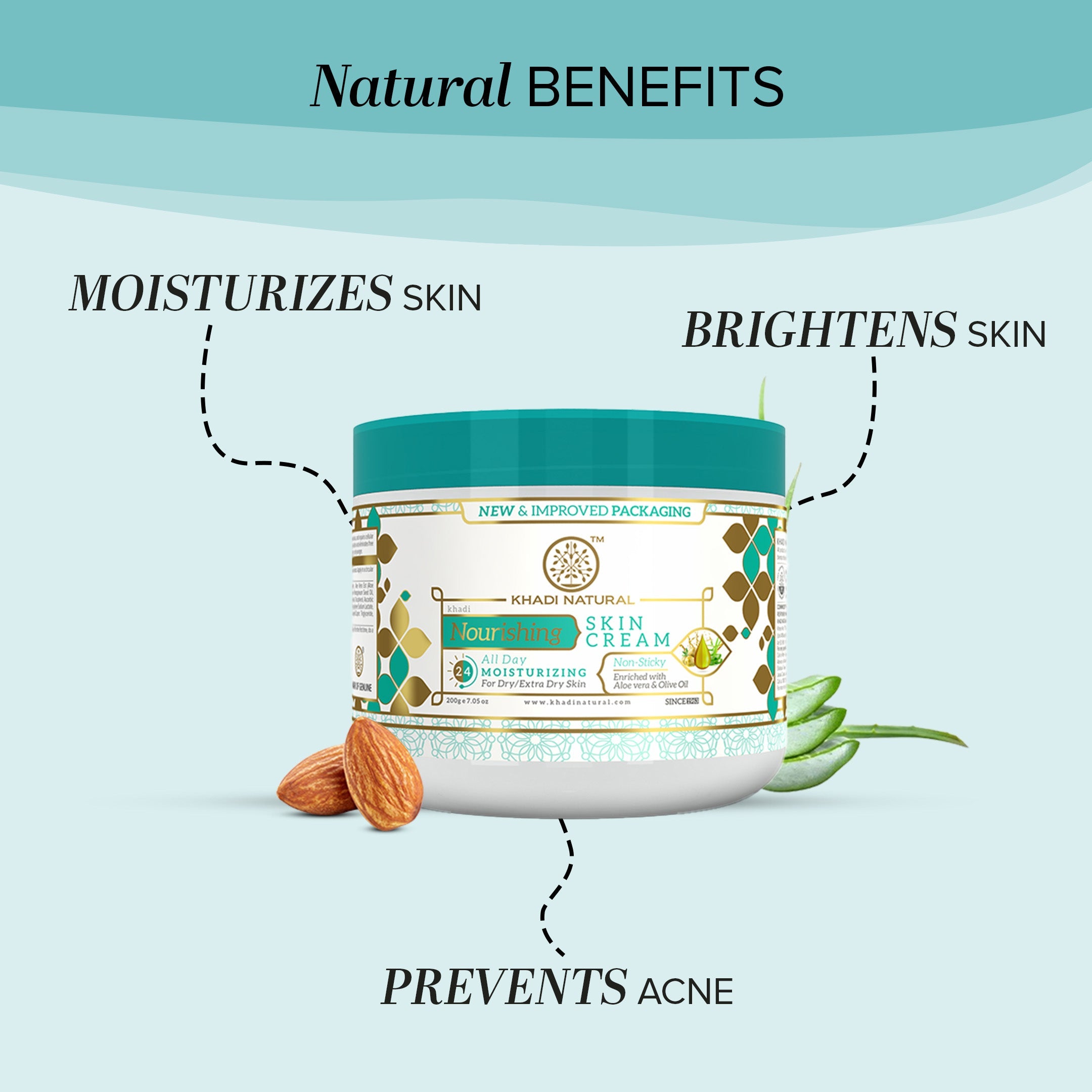 Khadi Natural Nourishing Skin Cream - 200gm - Image 2 - Buy from Indicrest