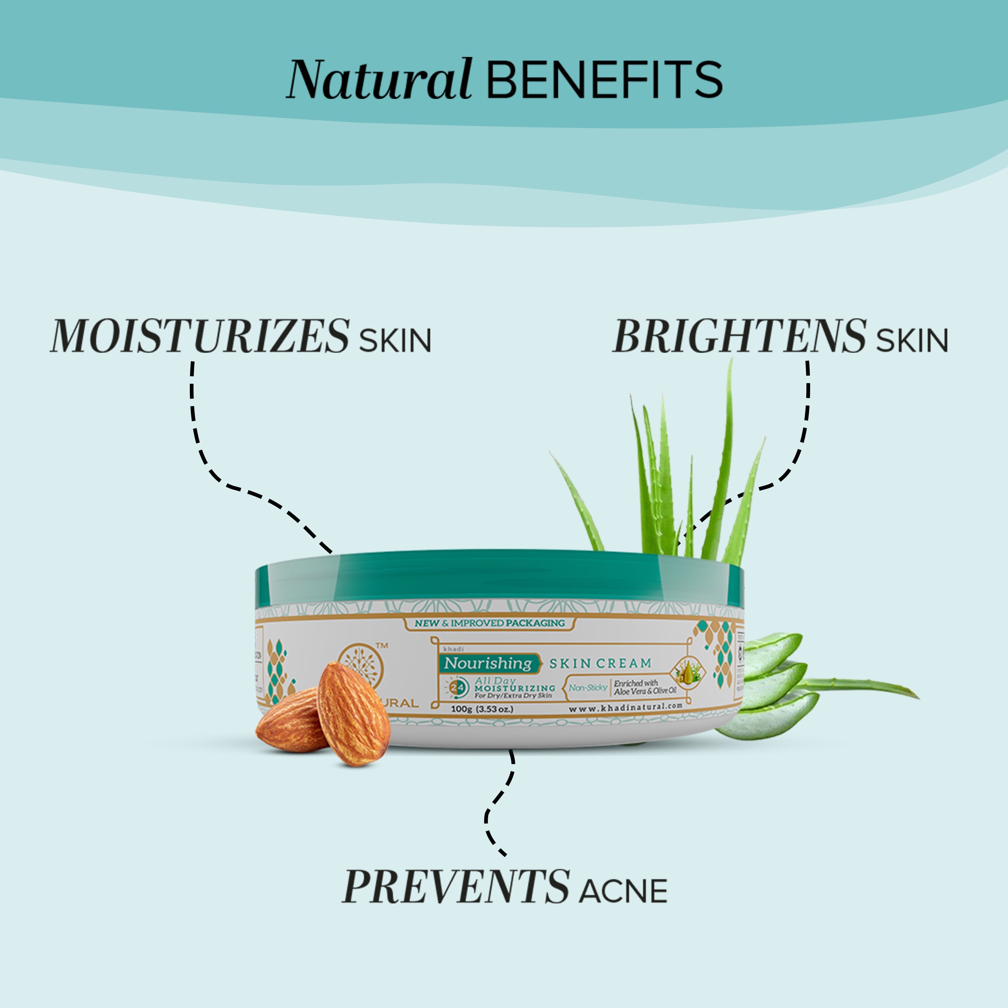 Khadi Natural Nourishing Skin Cream - 100gm - Image 2 - Buy from Indicrest