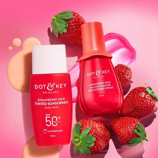 Dot & Key Strawberry + Niacinamide Bright Skin Duo, (50ml+30ml) Buy at Indicrest