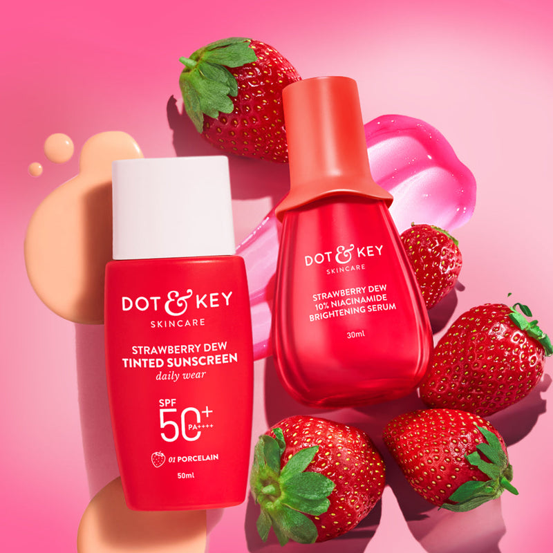 Dot & Key Strawberry + Niacinamide Bright Skin Duo, (50ml+30ml) Buy at Indicrest