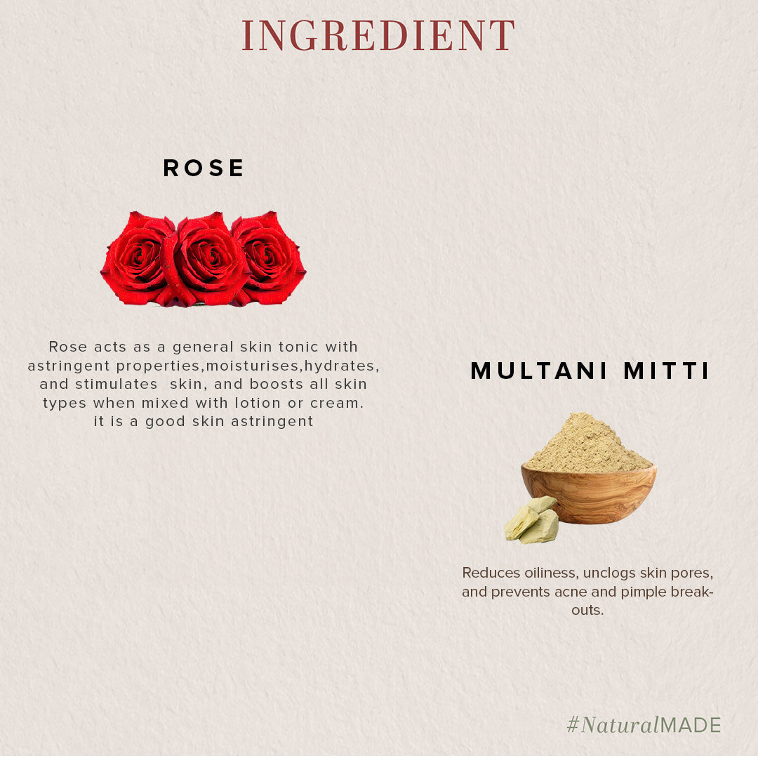 Khadi Natural Rose Face Pack - 100gm - Image 4 - Buy from Indicrest