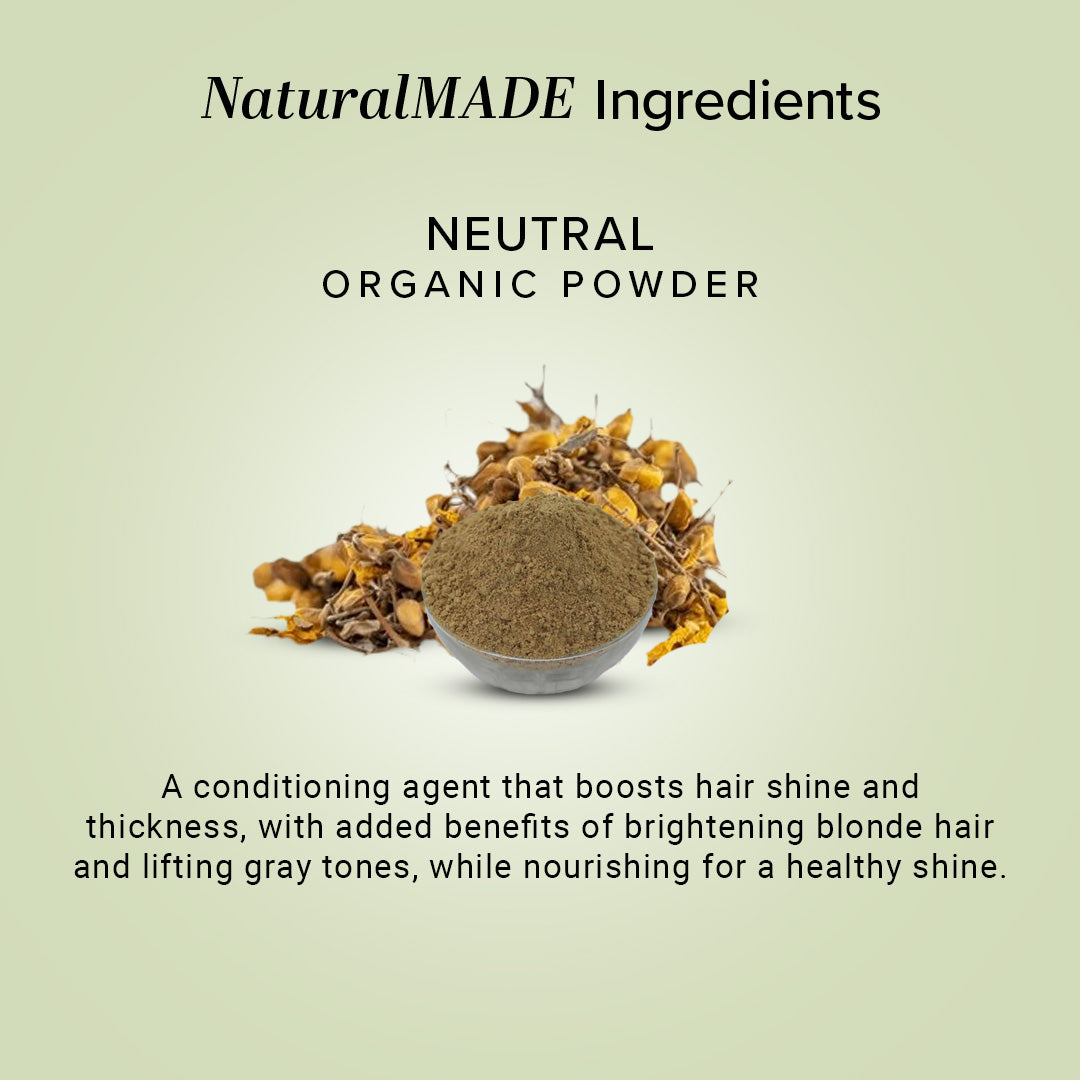 Khadi Natural Organic Neutral Powder For Hair Care - 100% Natural - 100gm - Image 3 - Buy from Indicrest