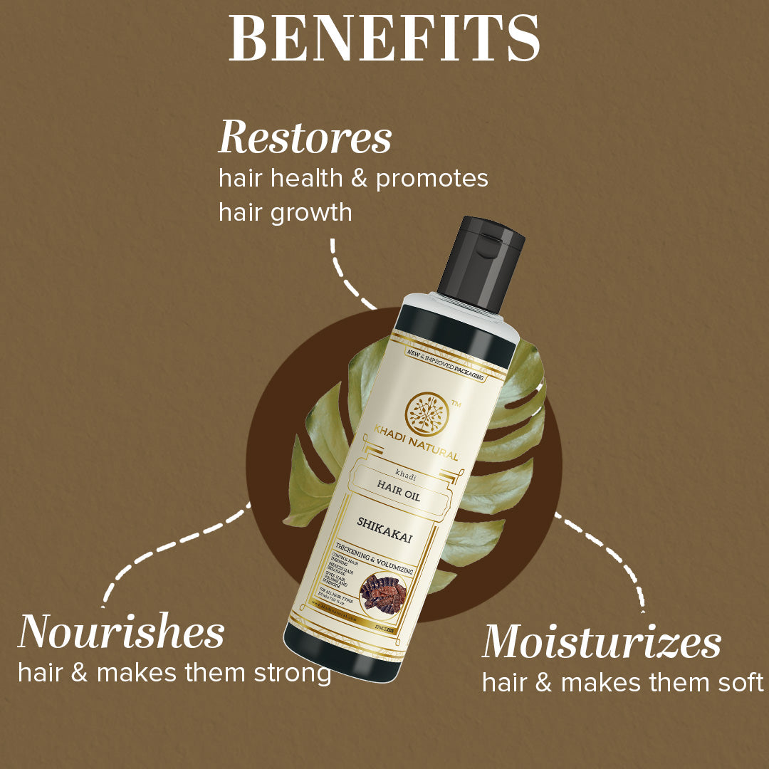 Khadi Natural Shikakai Hair Oil - 210ml - Image 2 - Buy from Indicrest
