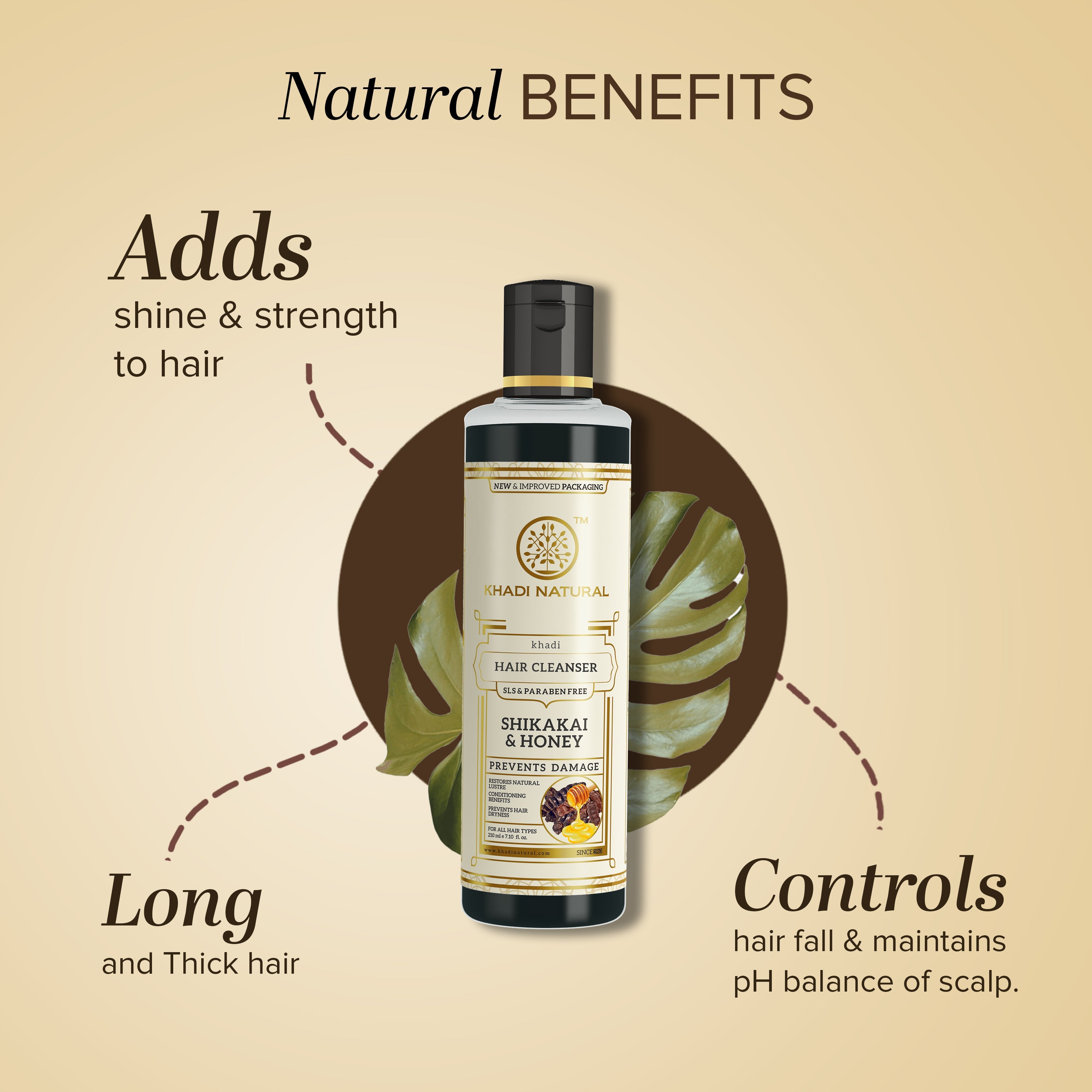 Khadi Natural Shikakai & Honey Cleanser Combo SLS & Paraben Free Pack of 2 - 210ml Each Sale - Image 2 - Buy from Indicrest