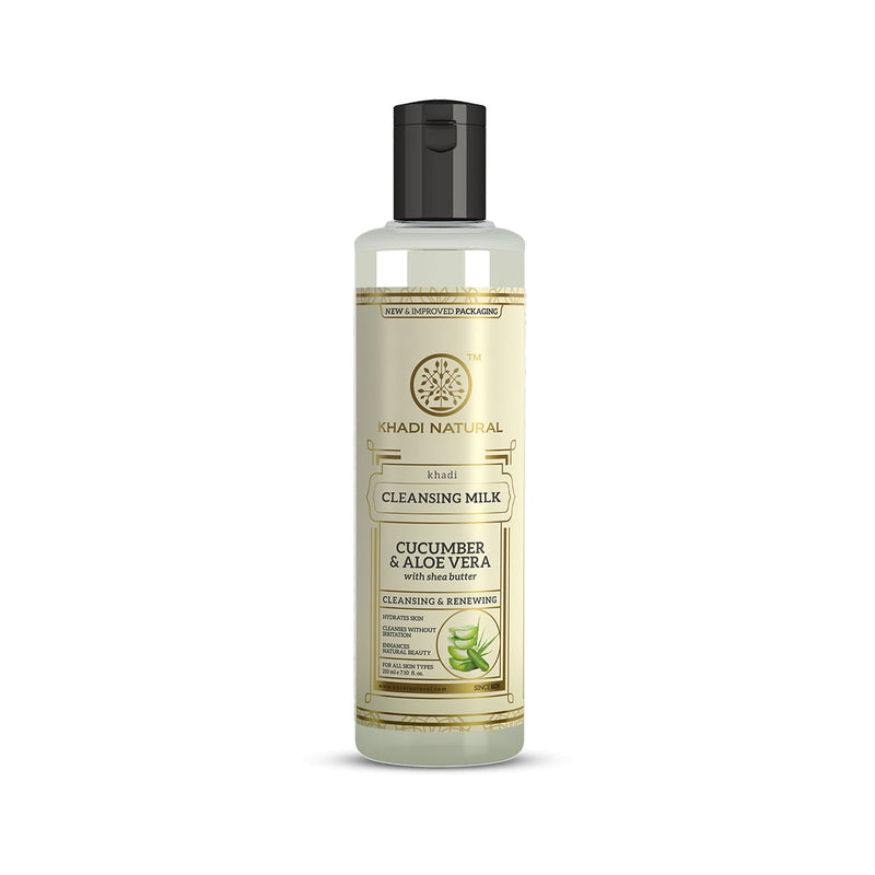 Khadi Natural Cucumber & Aloevera Cleansing Milk - 210ml - Buy from Indicrest