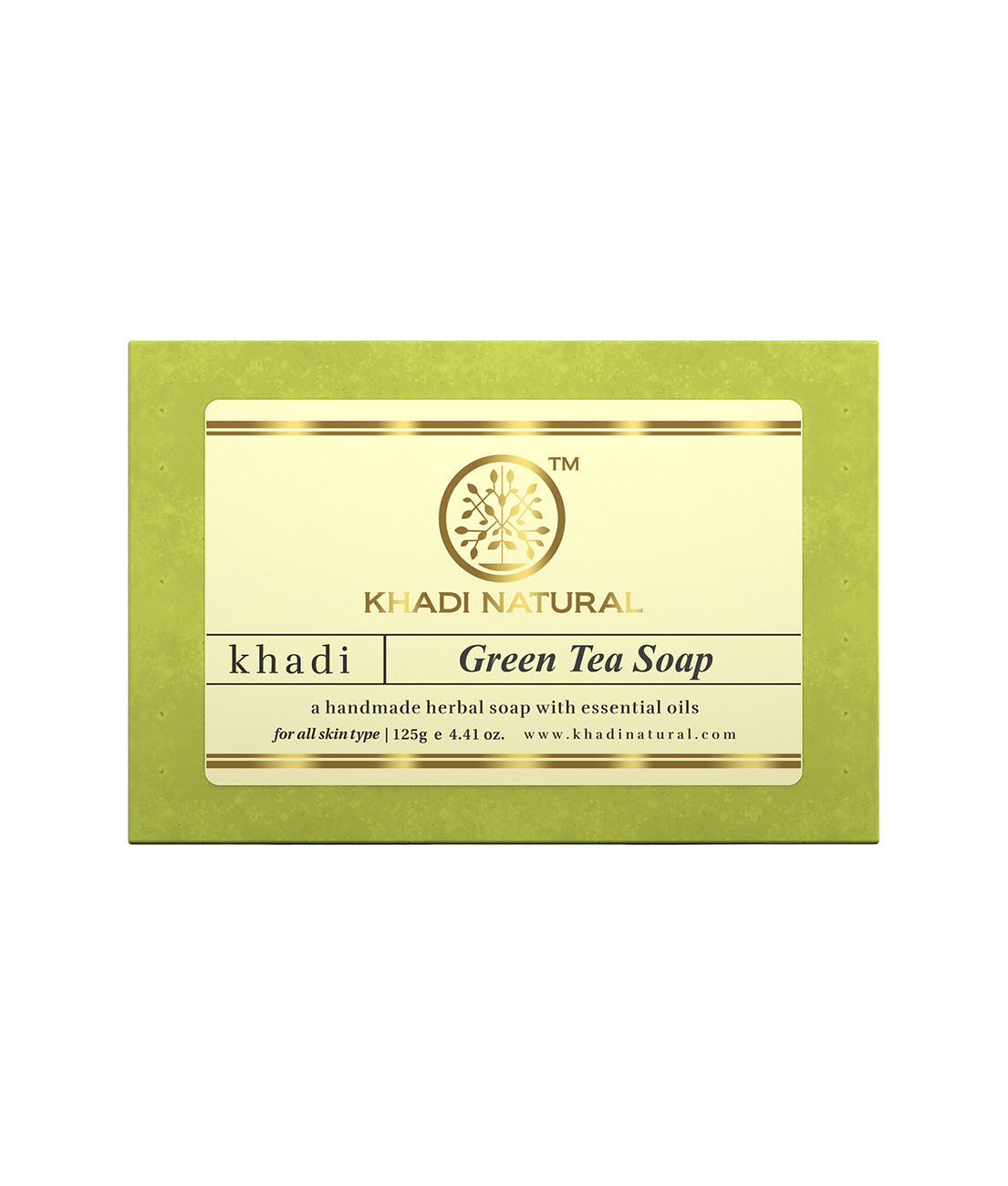 Khadi Natural Green Tea Soap - 125gm - Buy from Indicrest