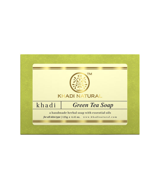Khadi Natural Green Tea Soap - 125gm - Buy from Indicrest